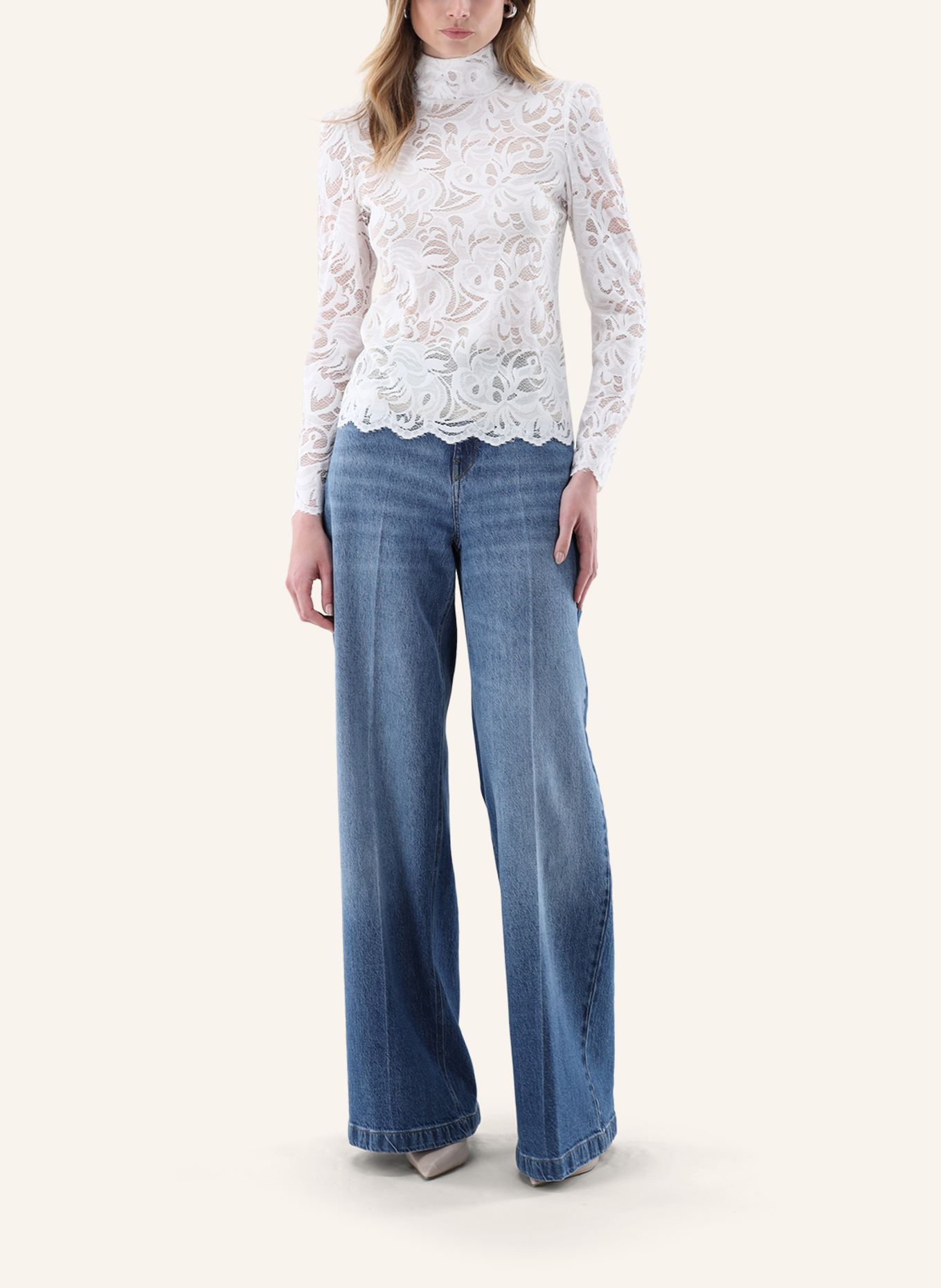 van Laack Bluse Modern Fit: BEIGE