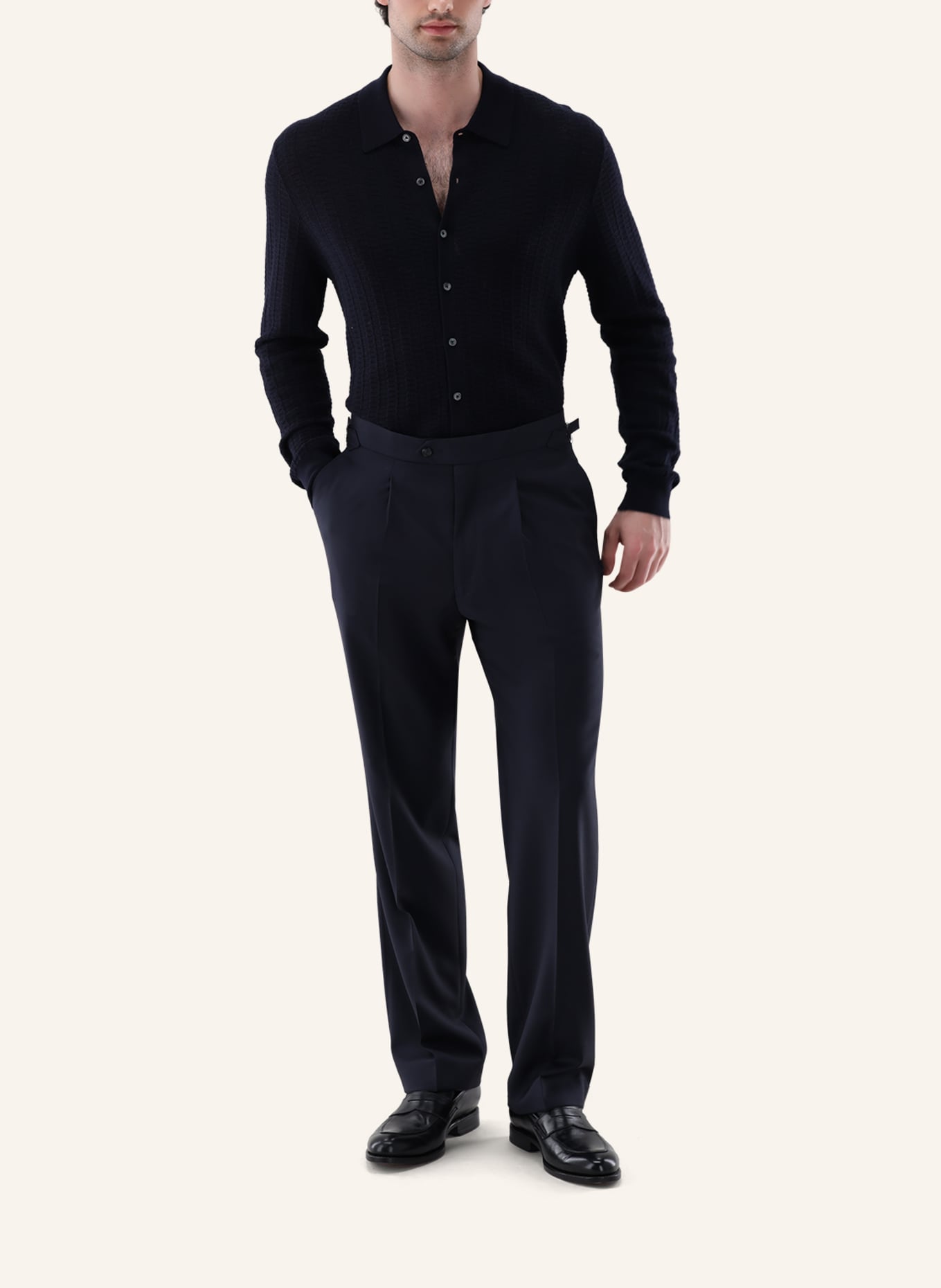 van Laack Sweater: DARK BLUE