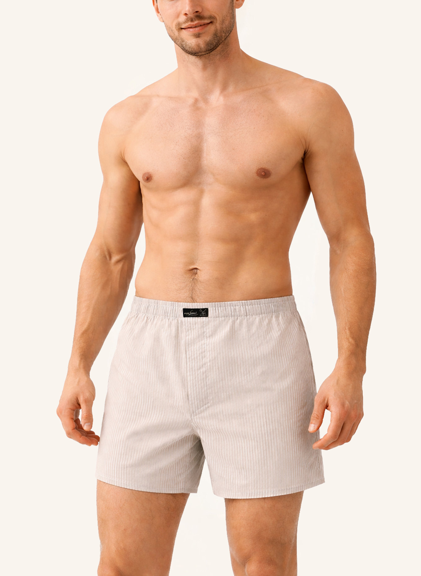 van Laack Boxershorts: BEIGE/ BRAUN