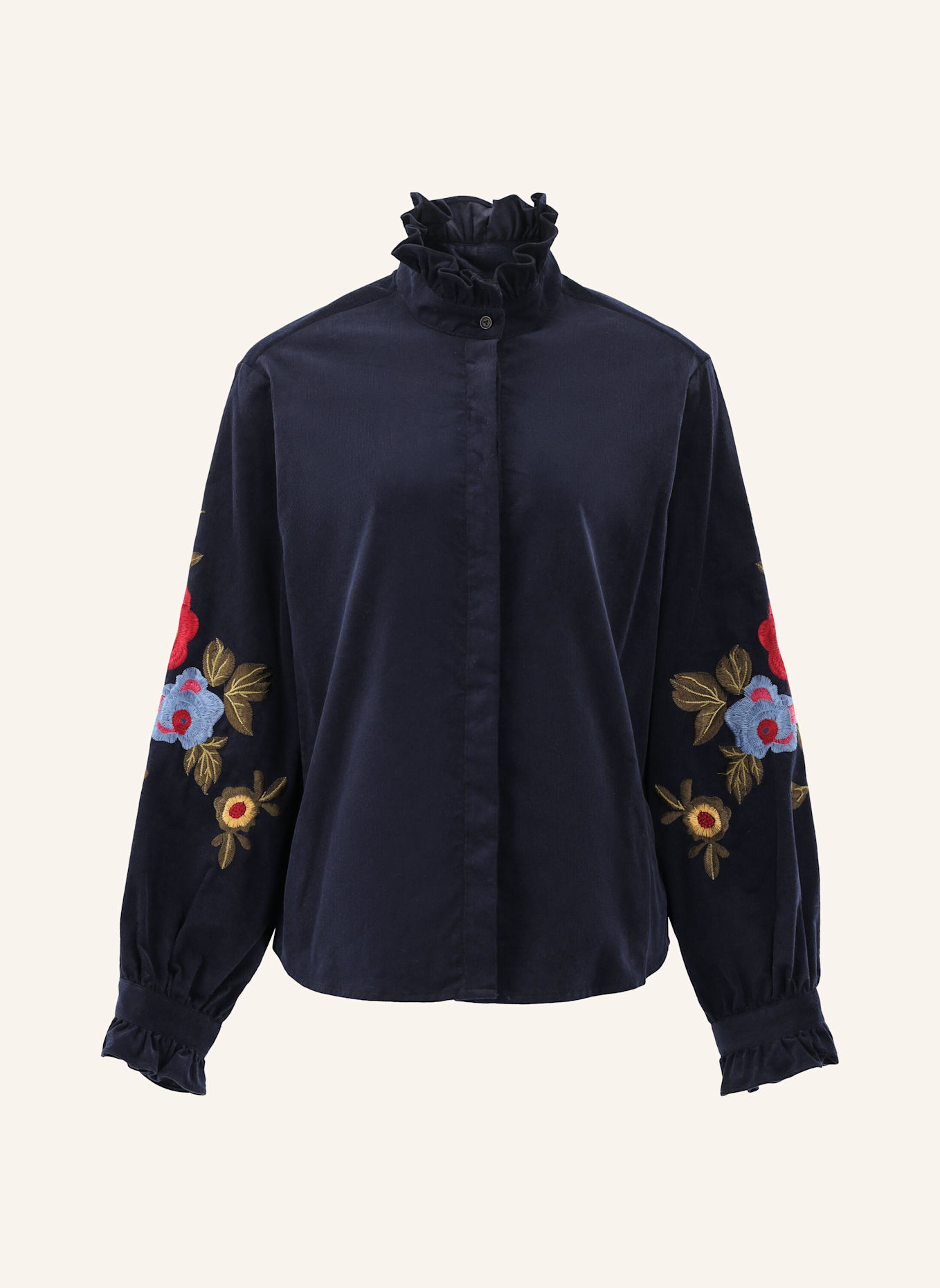 van Laack Bluse Modern Fit: DUNKELBLAU