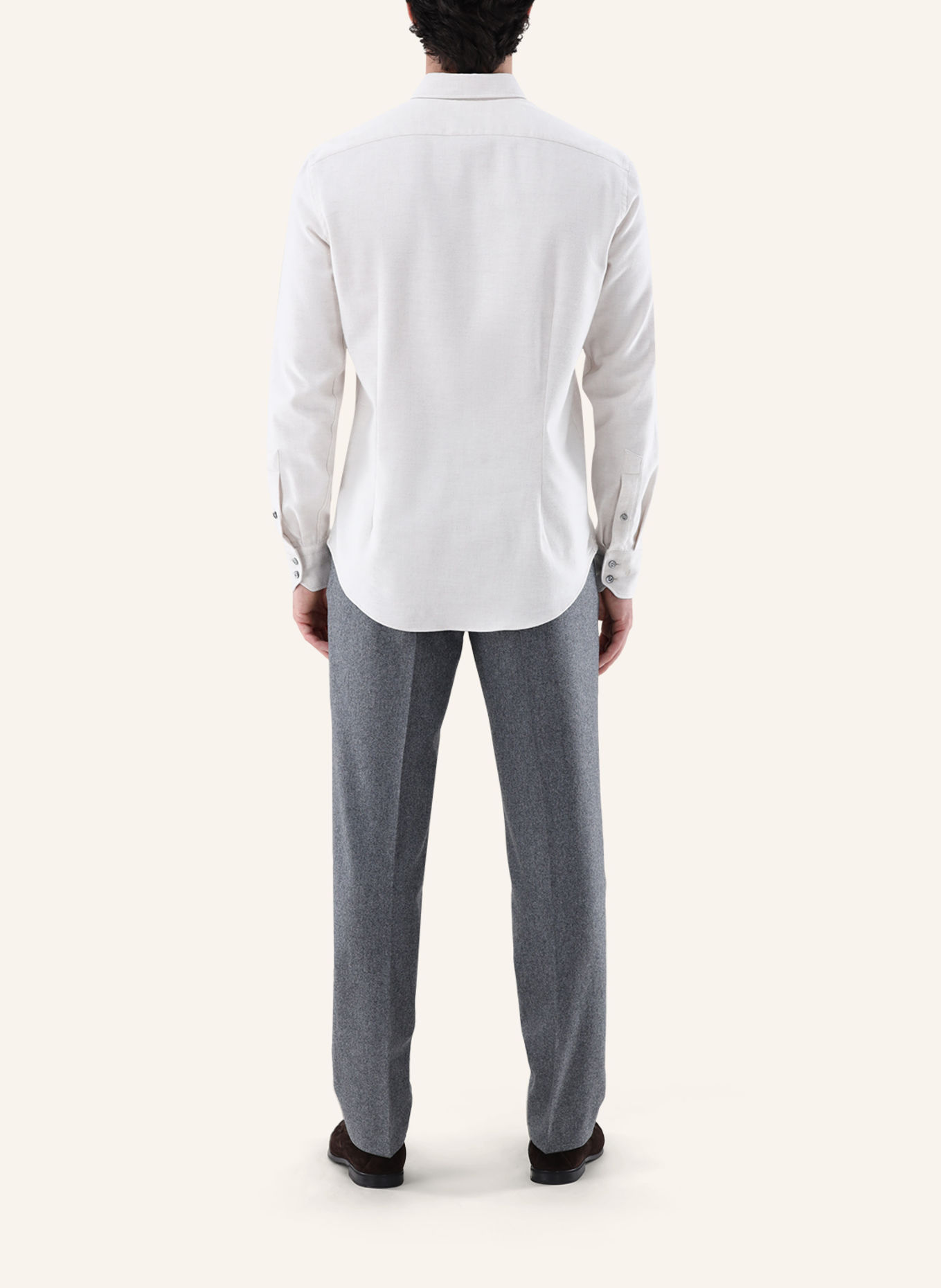 van Laack Overhemd Tailor Fit: BEIGE / BRUIN