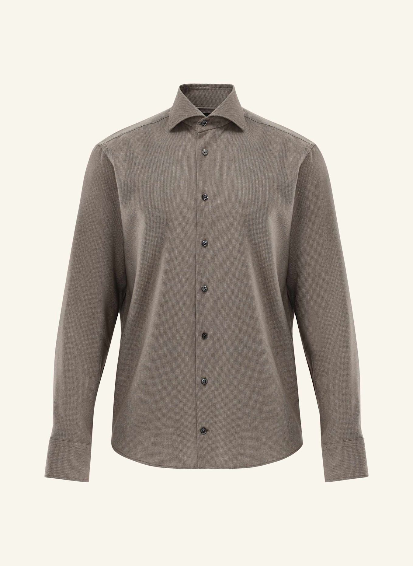 van Laack Overhemd Tailor Fit: BEIGE / BRUIN