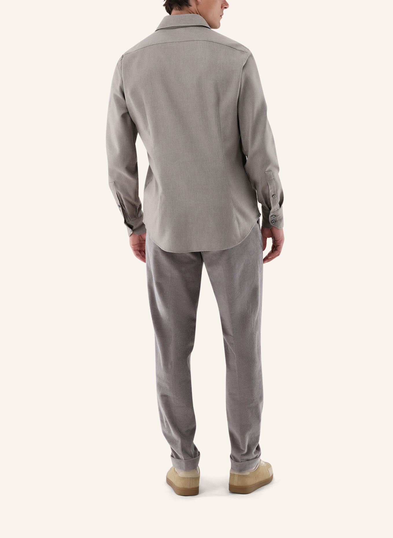 van Laack Overhemd Tailor Fit: BEIGE / BRUIN