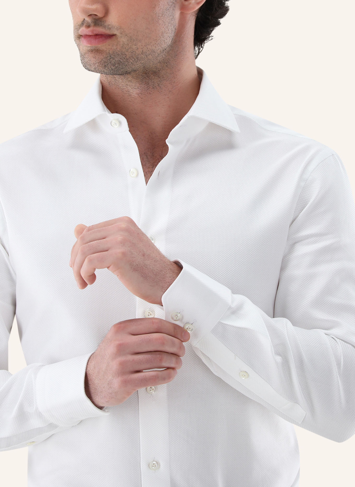 van Laack Overhemd, slim fit: WIT