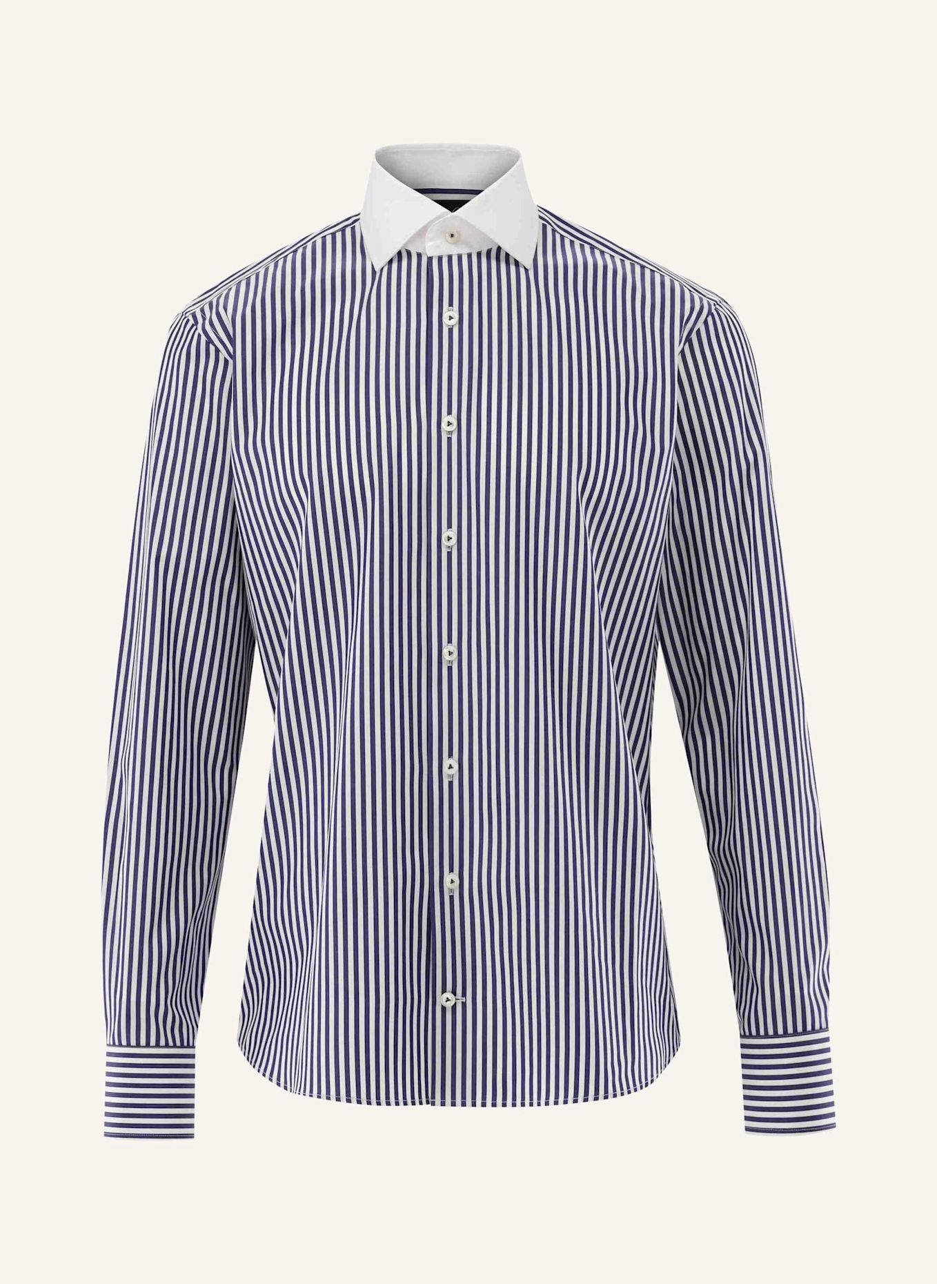 van Laack Overhemd, slim fit: DONKERBLAUW