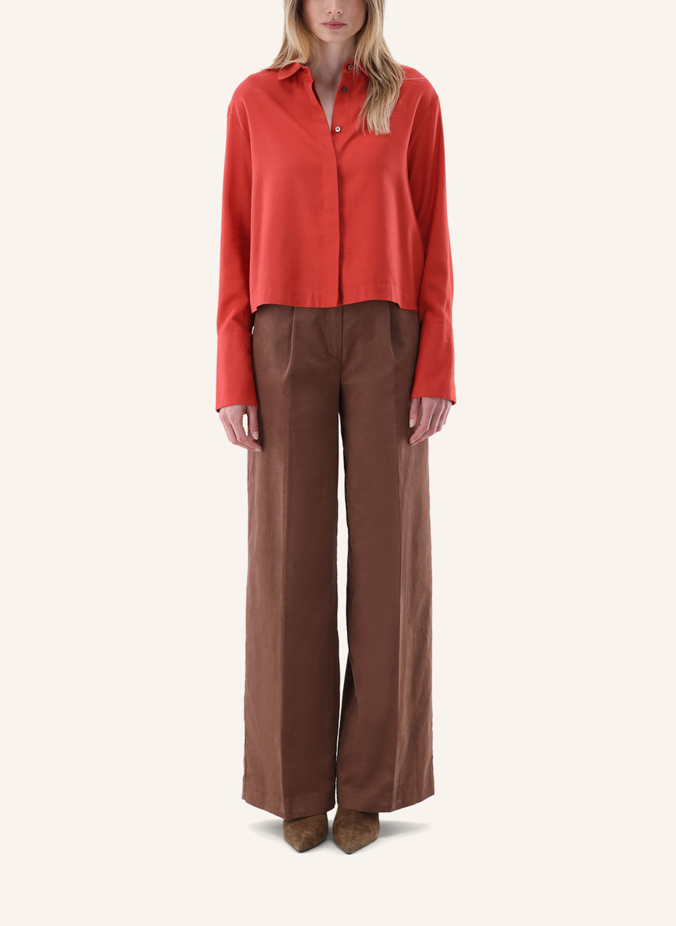 van Laack Bluse Modern Fit: ORANGE