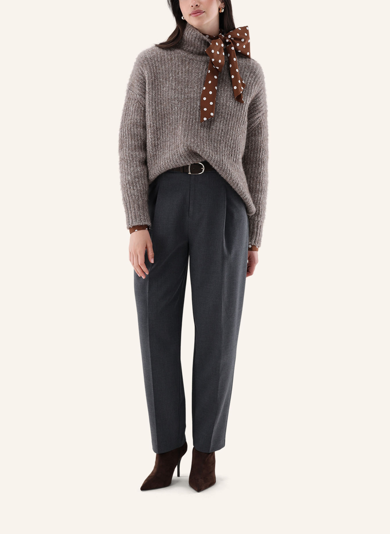 van Laack Pullover: BEIGE / BRAUN