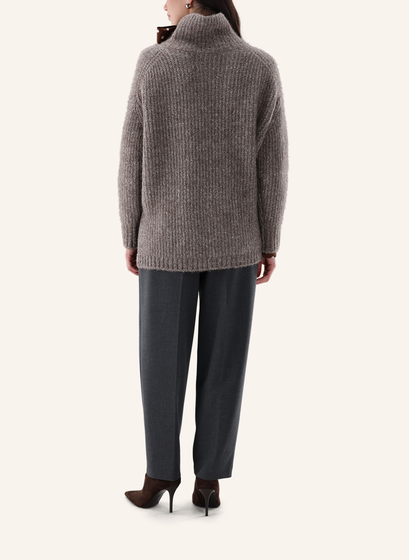 van Laack Pullover: BEIGE / BRAUN