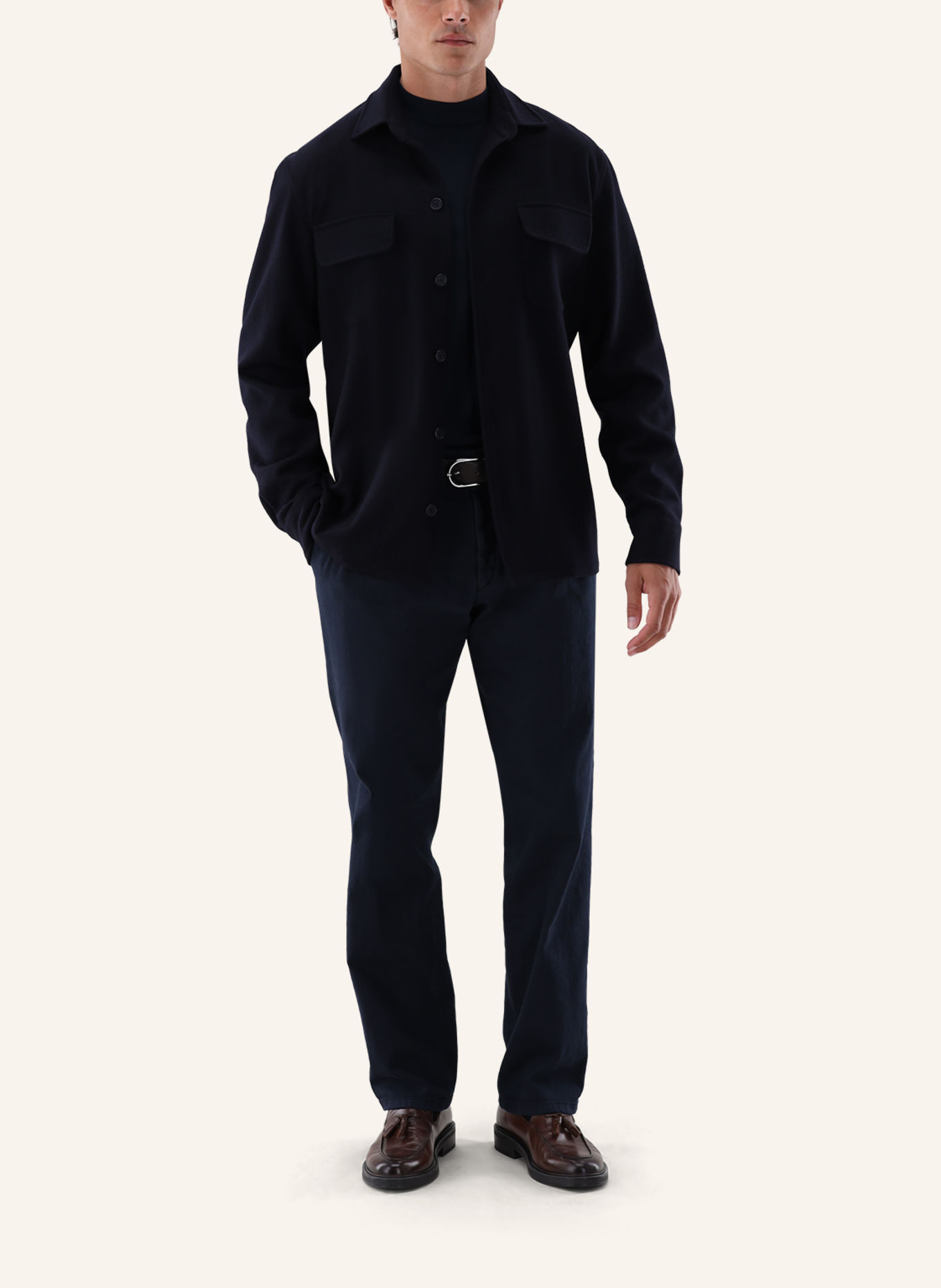 van Laack Hemd Tailor Fit: DUNKELBLAU