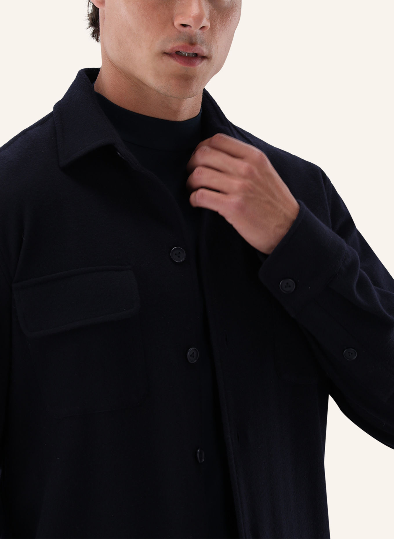 van Laack Hemd Tailor Fit: DUNKELBLAU