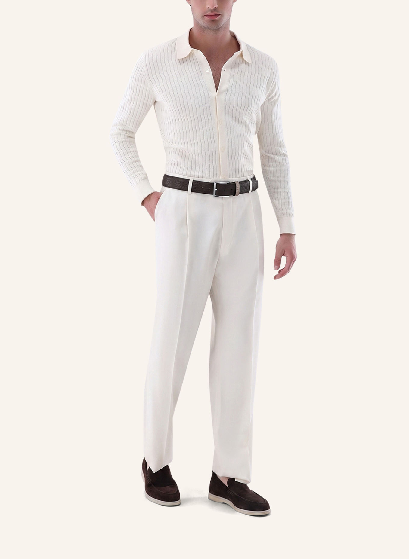 van Laack Gürtel: BEIGE / BRAUN