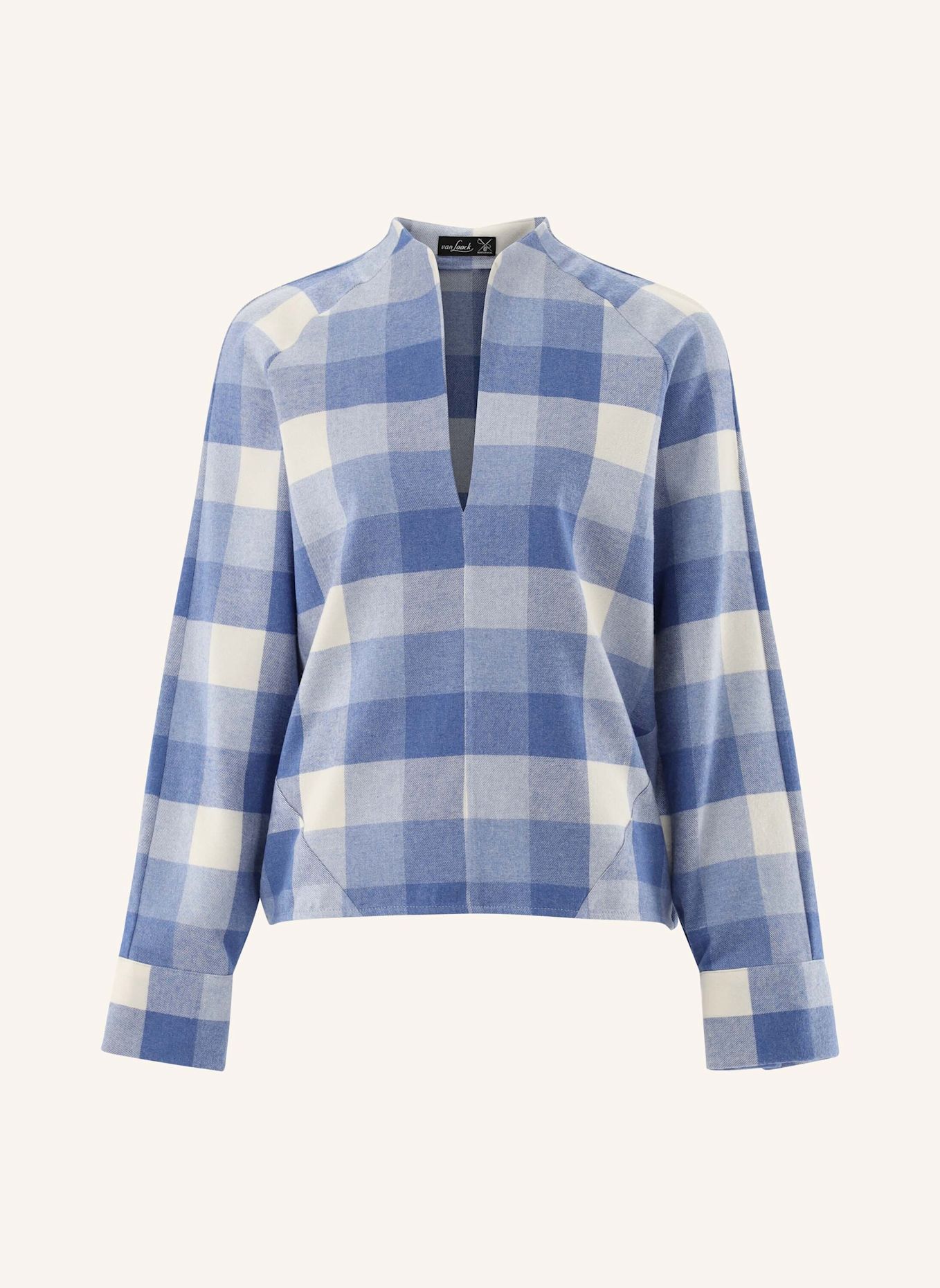 van Laack Blouse Modern Fit: BLAUW