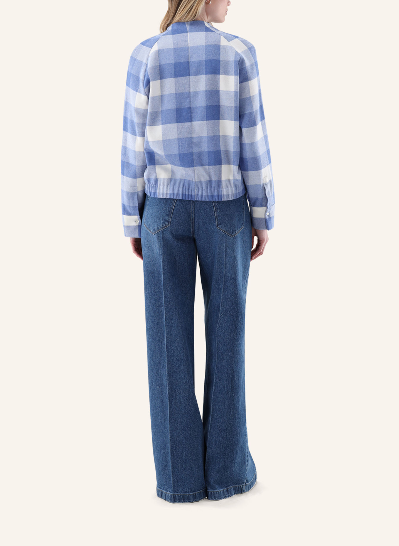 van Laack Blouse Modern Fit: BLAUW