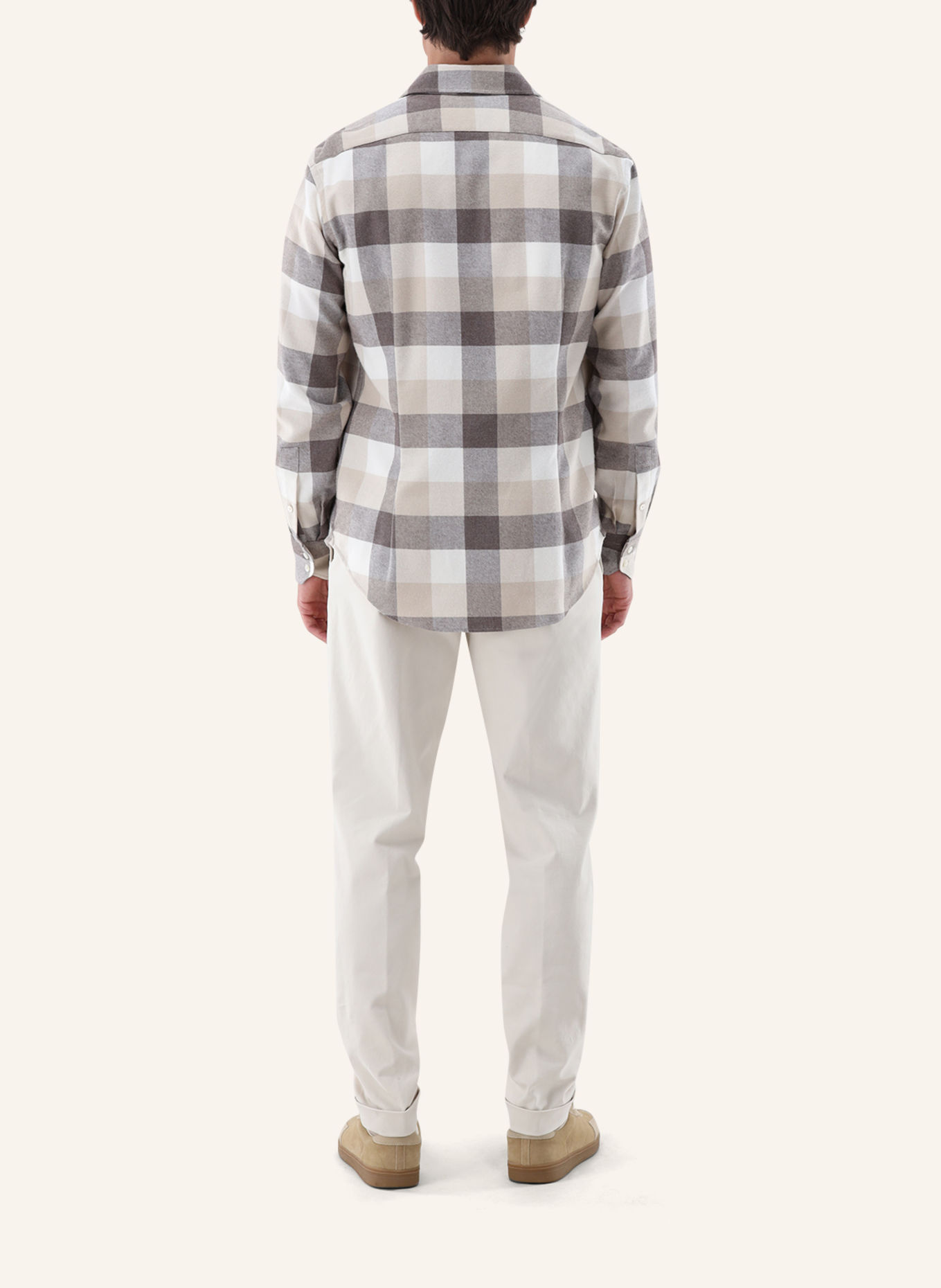 van Laack Hemd Tailor Fit: BEIGE / BRAUN