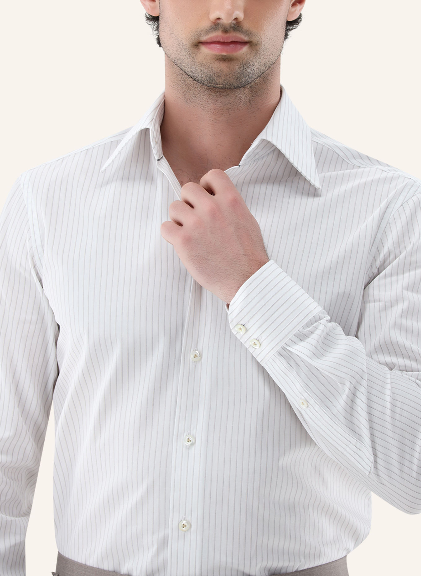 van Laack Hemd Tailor Fit: WEISS