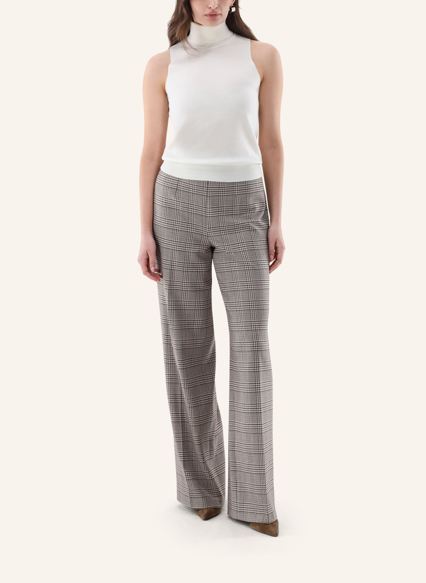 van Laack Gebreide top: BEIGE