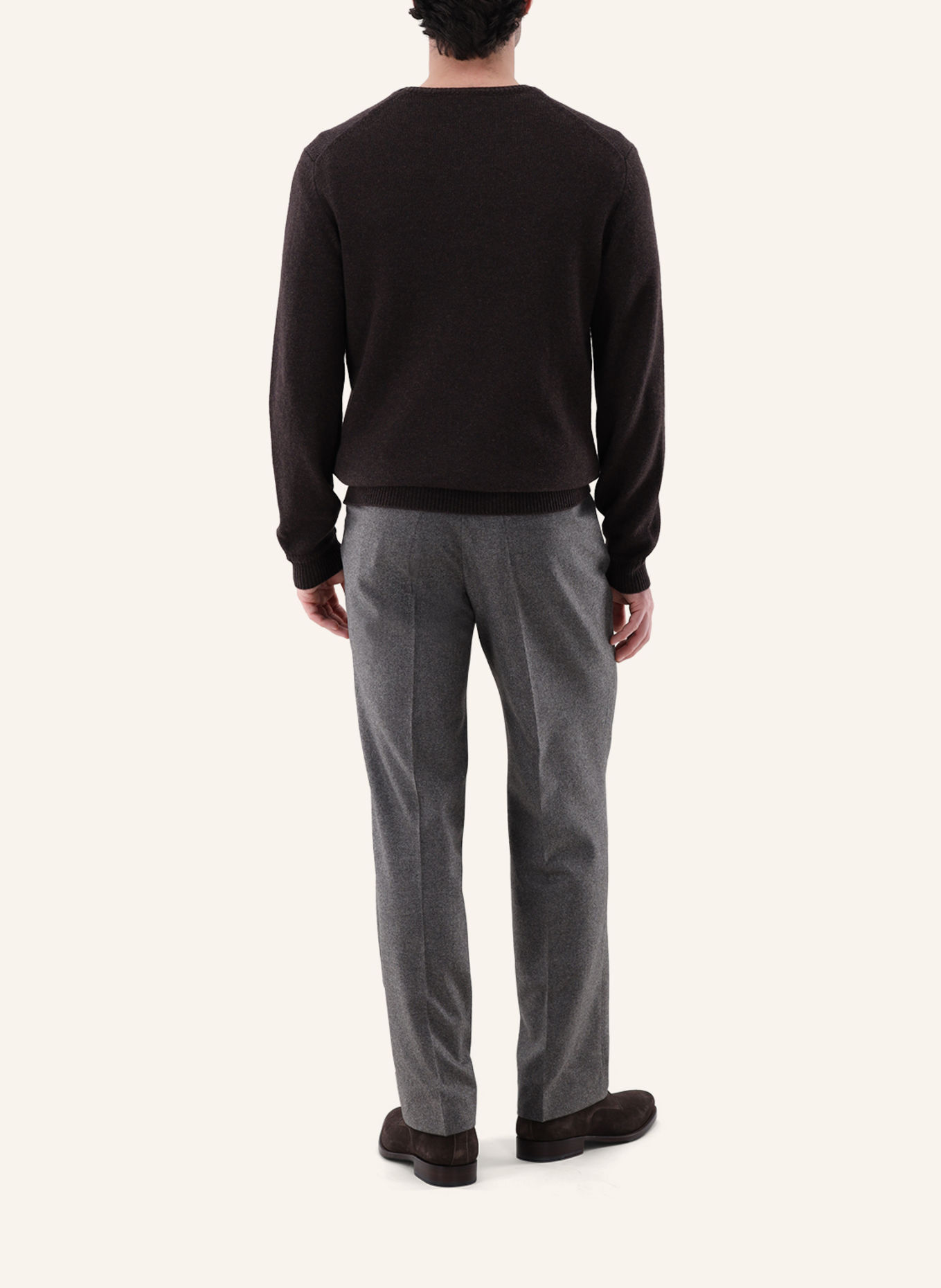 van Laack Pullover: BEIGE / BRAUN