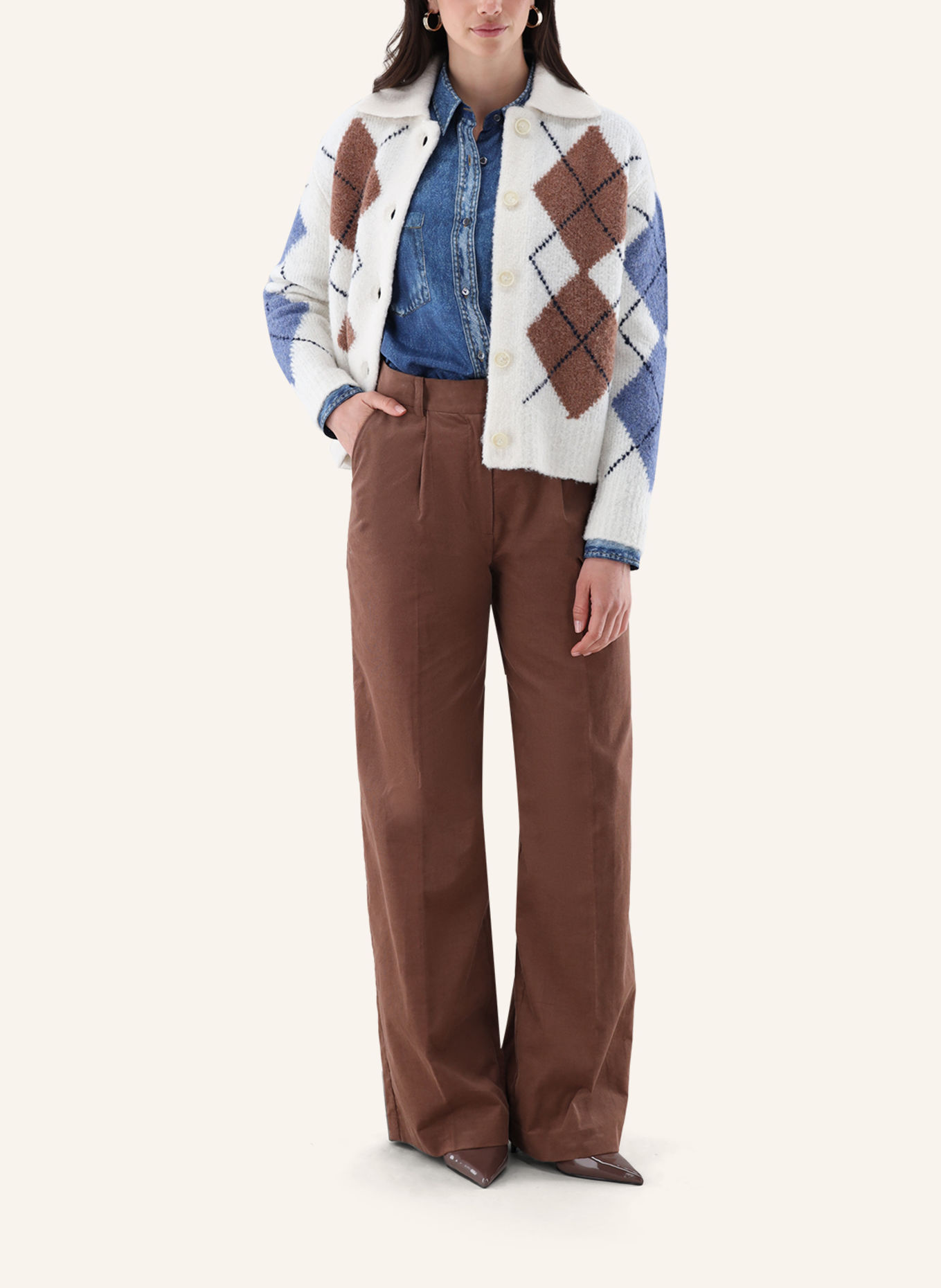 van Laack Vest: BEIGE / BRUIN