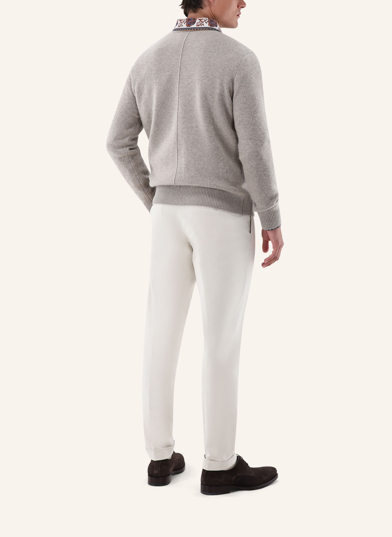 van Laack Pullover: BEIGE / BRAUN