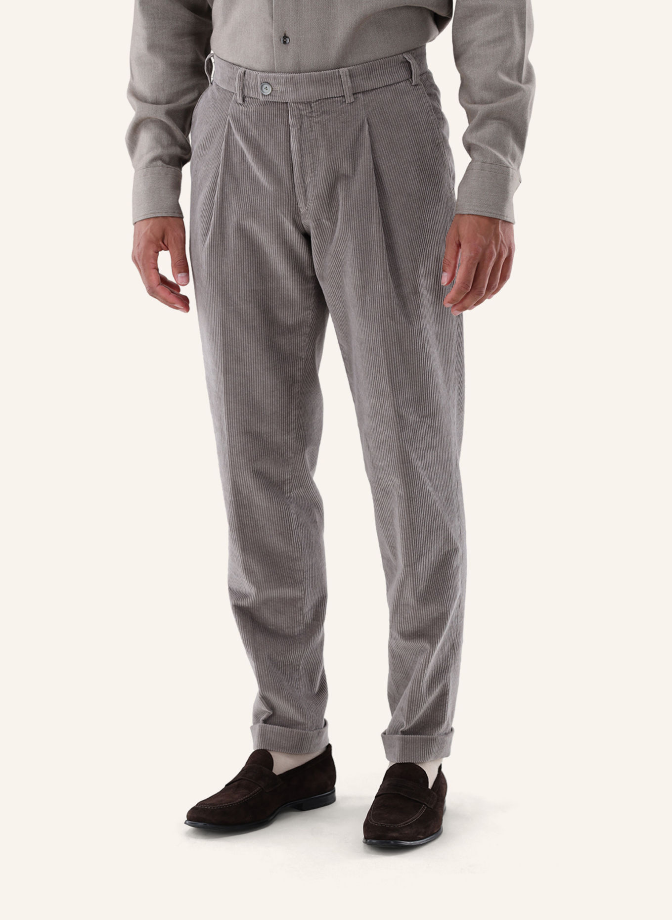 van Laack Slim-Fit Trousers: GRAY