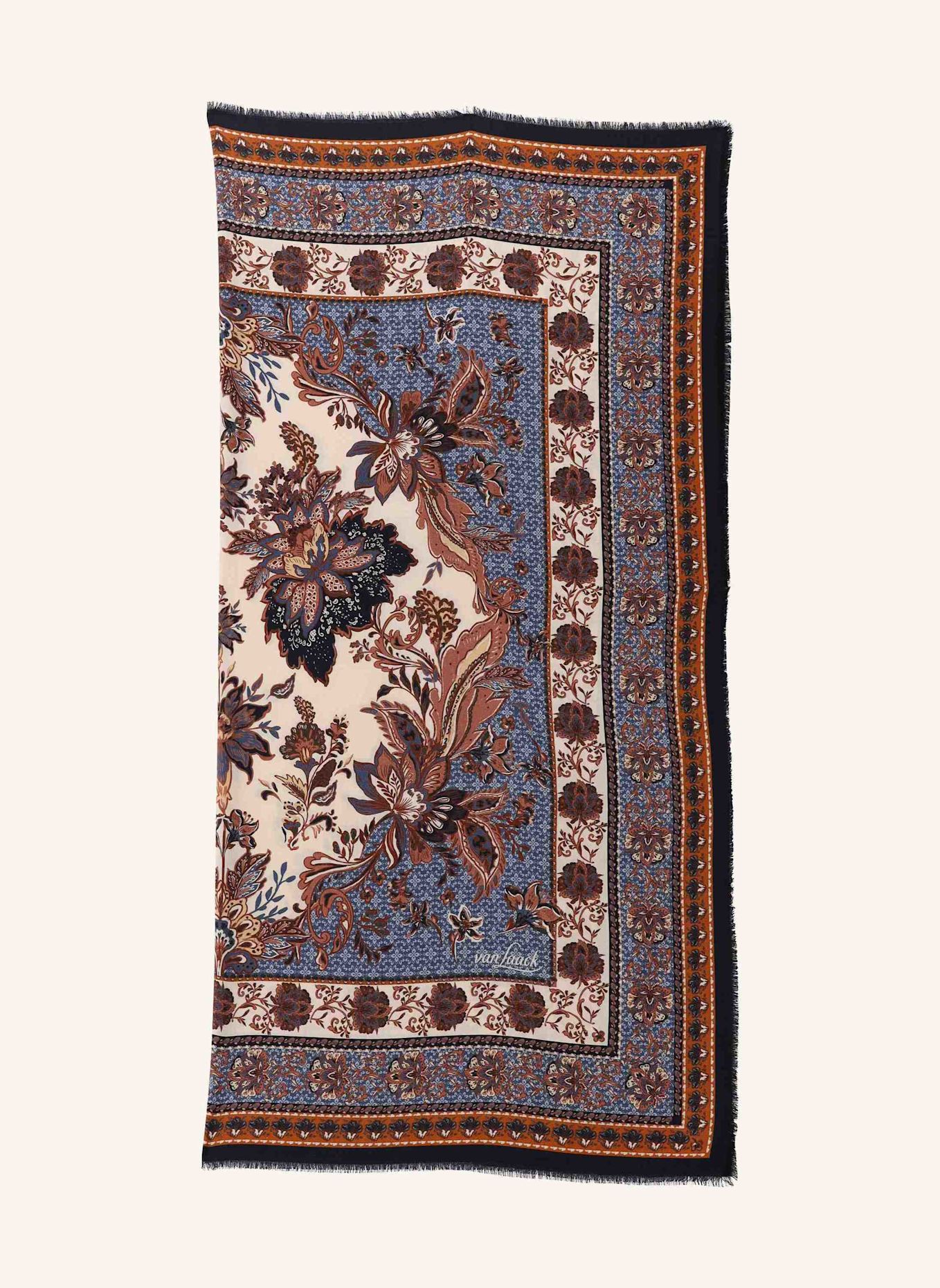 van Laack Scarf: BEIGE / BROWN