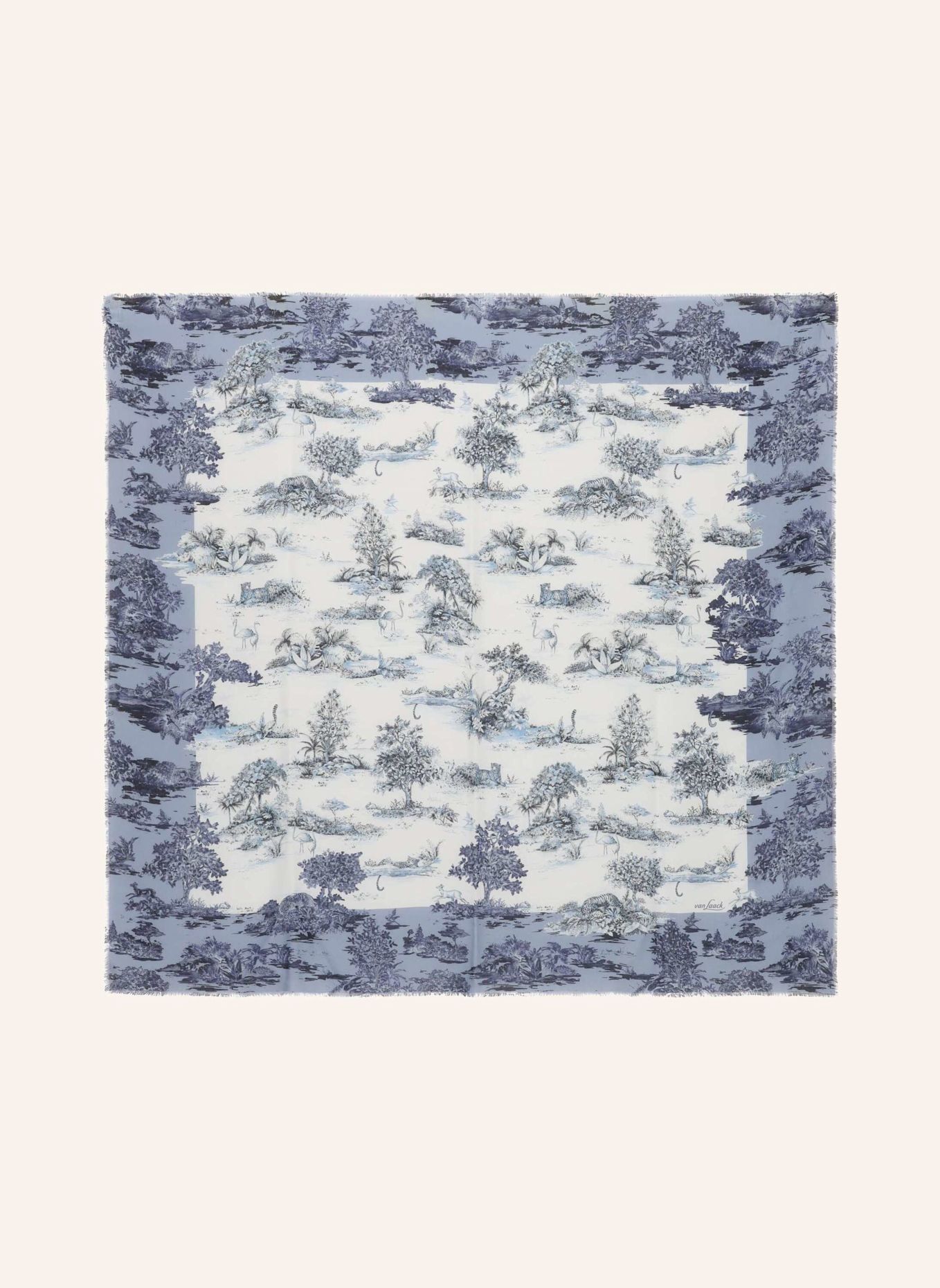 van Laack Scarf: BEIGE / BROWN