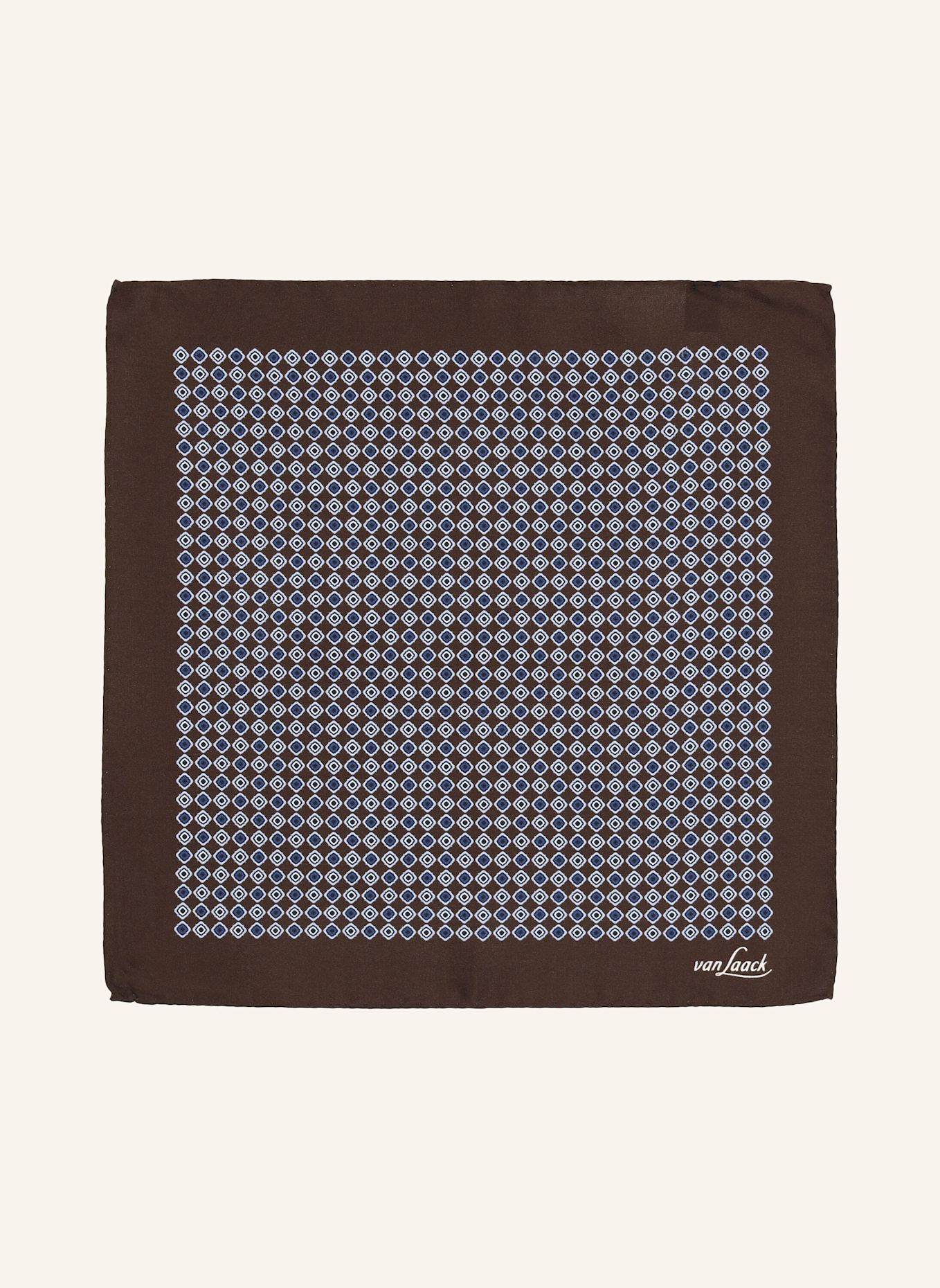 van Laack Einstecktuch: BEIGE / BRAUN
