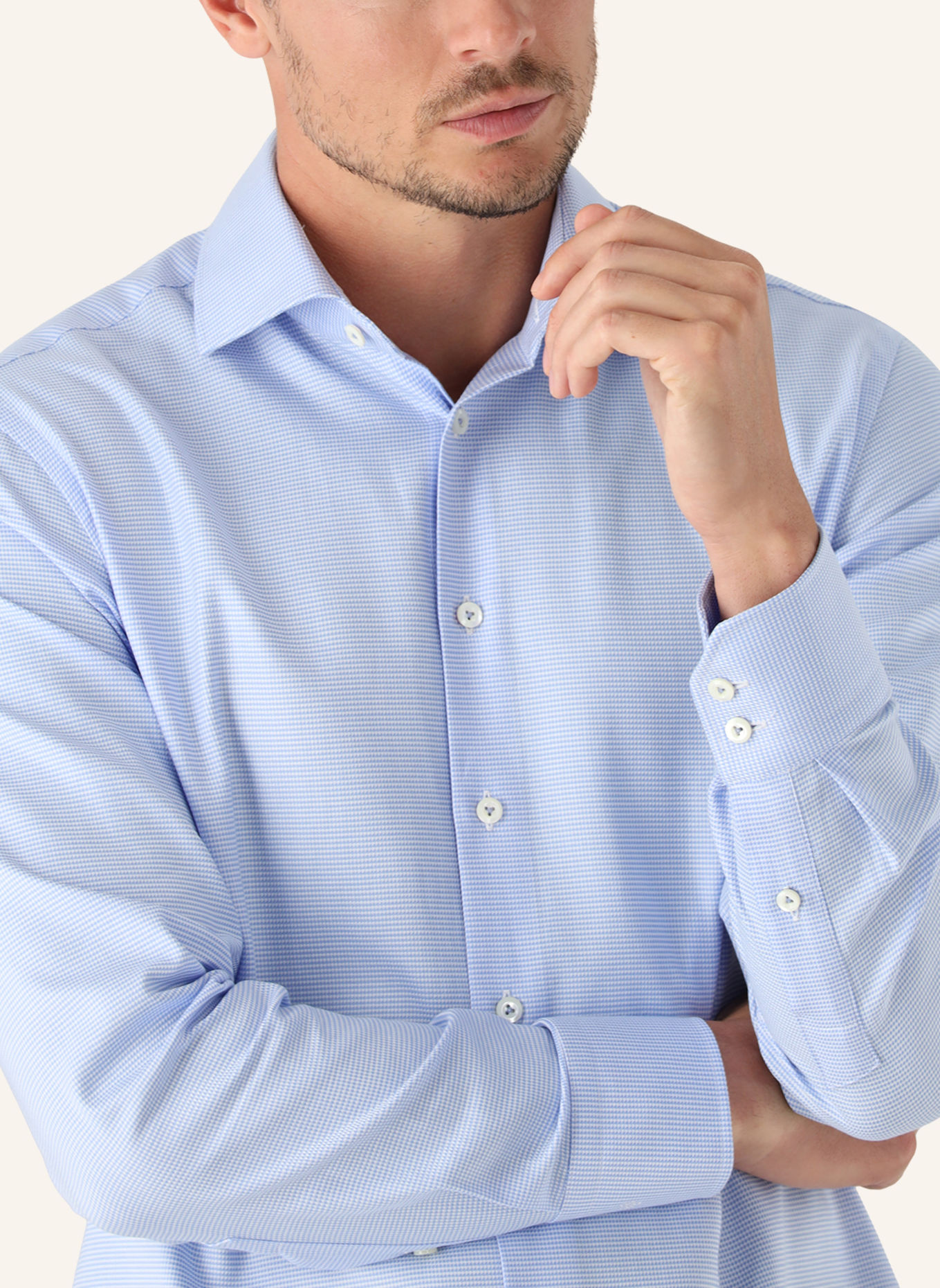 van Laack Hemd Tailor Fit: BLAU