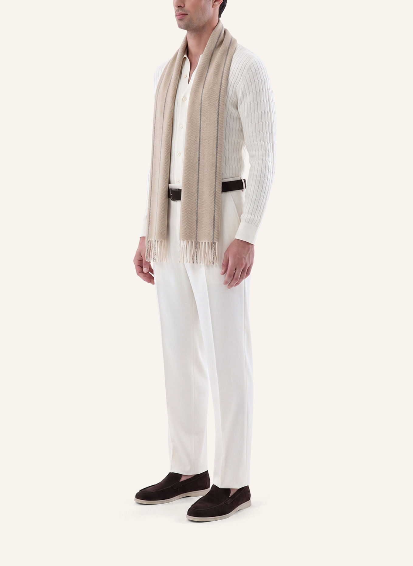 van Laack Sjaal: BEIGE / BRUIN