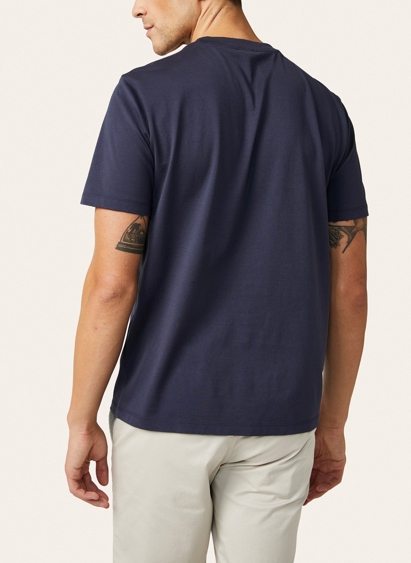 van Laack T-Shirt Modern Fit, Farbe: DUNKELBLAU (Bild 3)