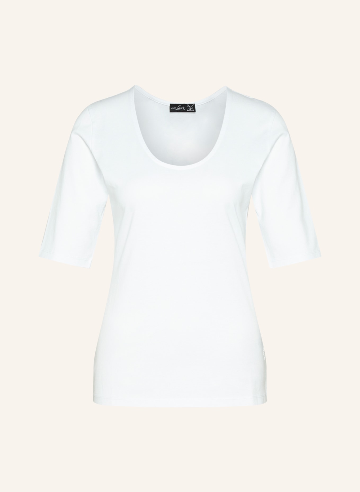 van Laack T-Shirt Modern Fit Kurzer Ärmel, Farbe: WEISS (Bild 1)
