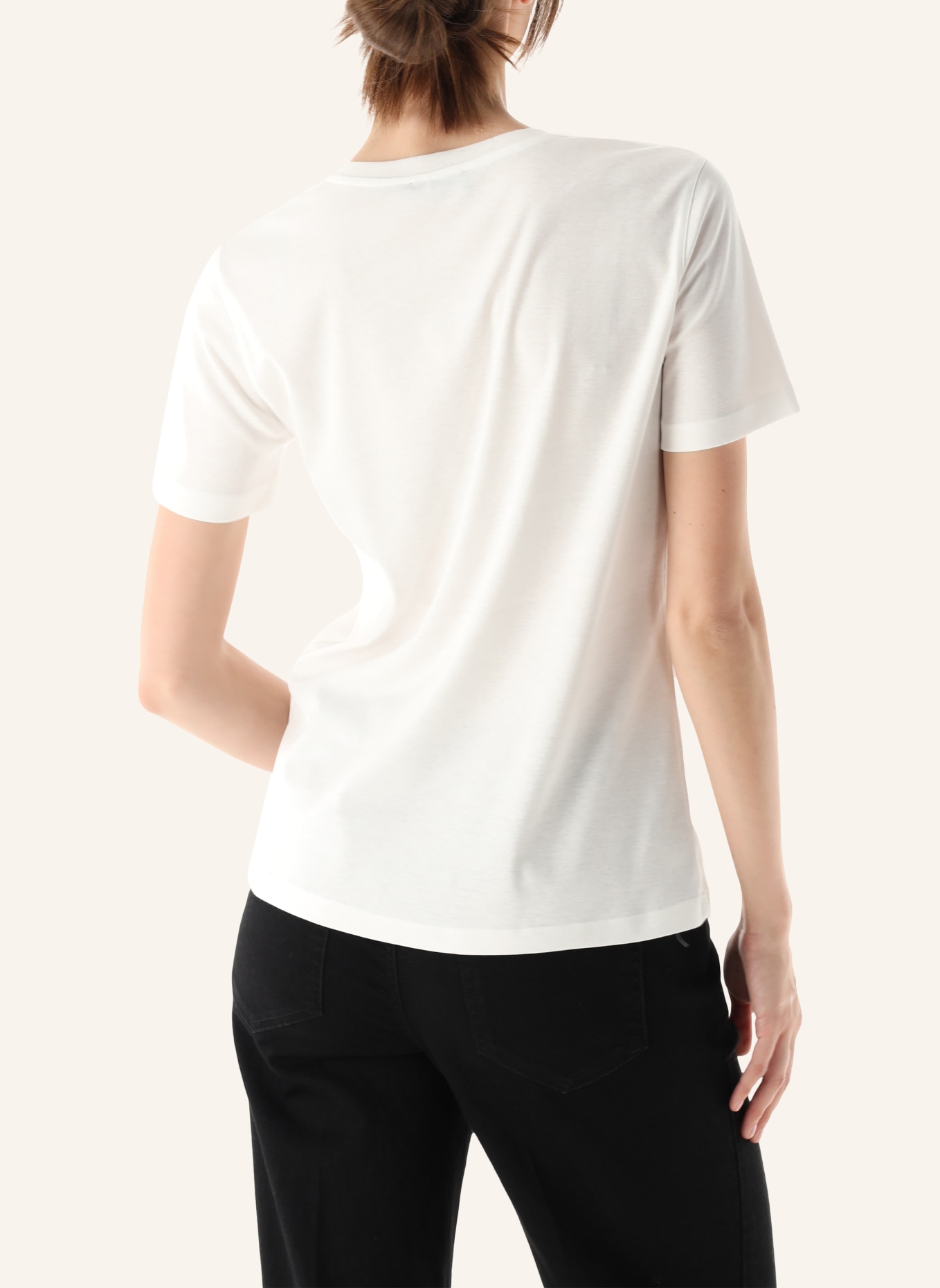 van Laack T-Shirt Modern Fit Kurzer Ärmel, Farbe: WEISS (Bild 3)