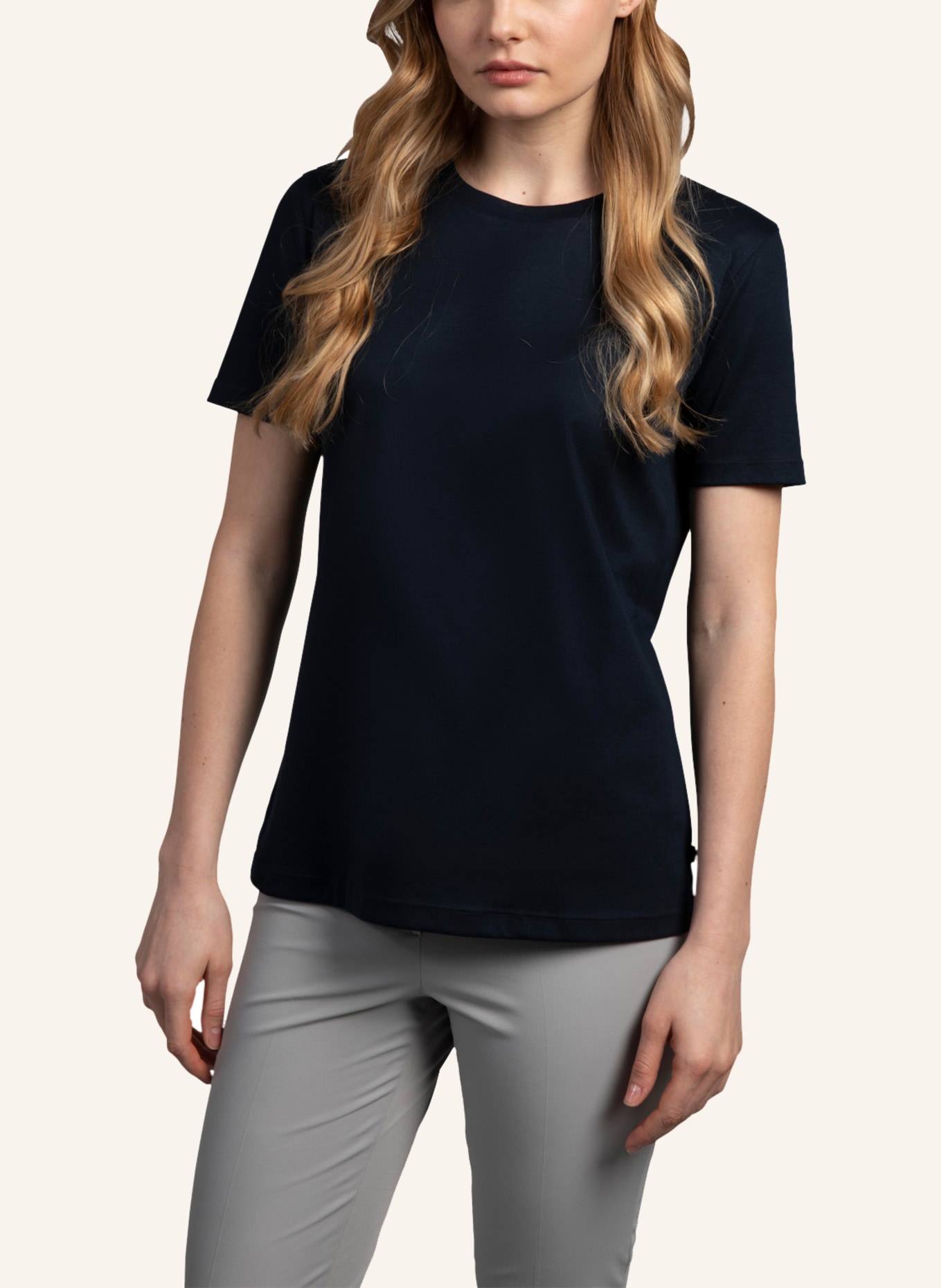 van Laack T-Shirt Modern Fit Kurzer Ärmel, Farbe: DUNKELBLAU (Bild 3)