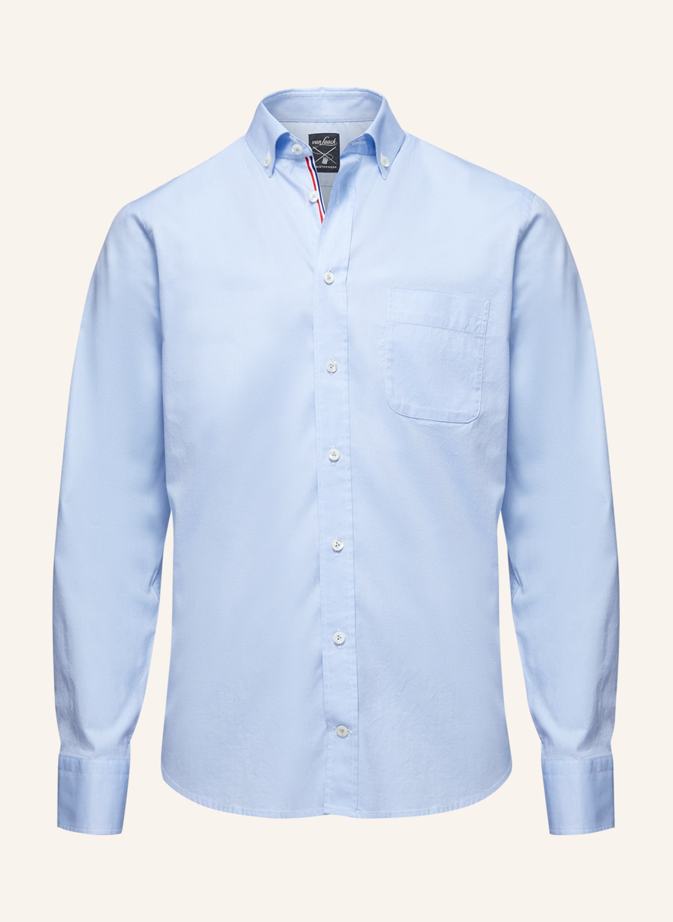 van Laack Hemd Tailor Fit Langer Ärmel Button Down Kragen, Farbe: BLAU (Bild 1)