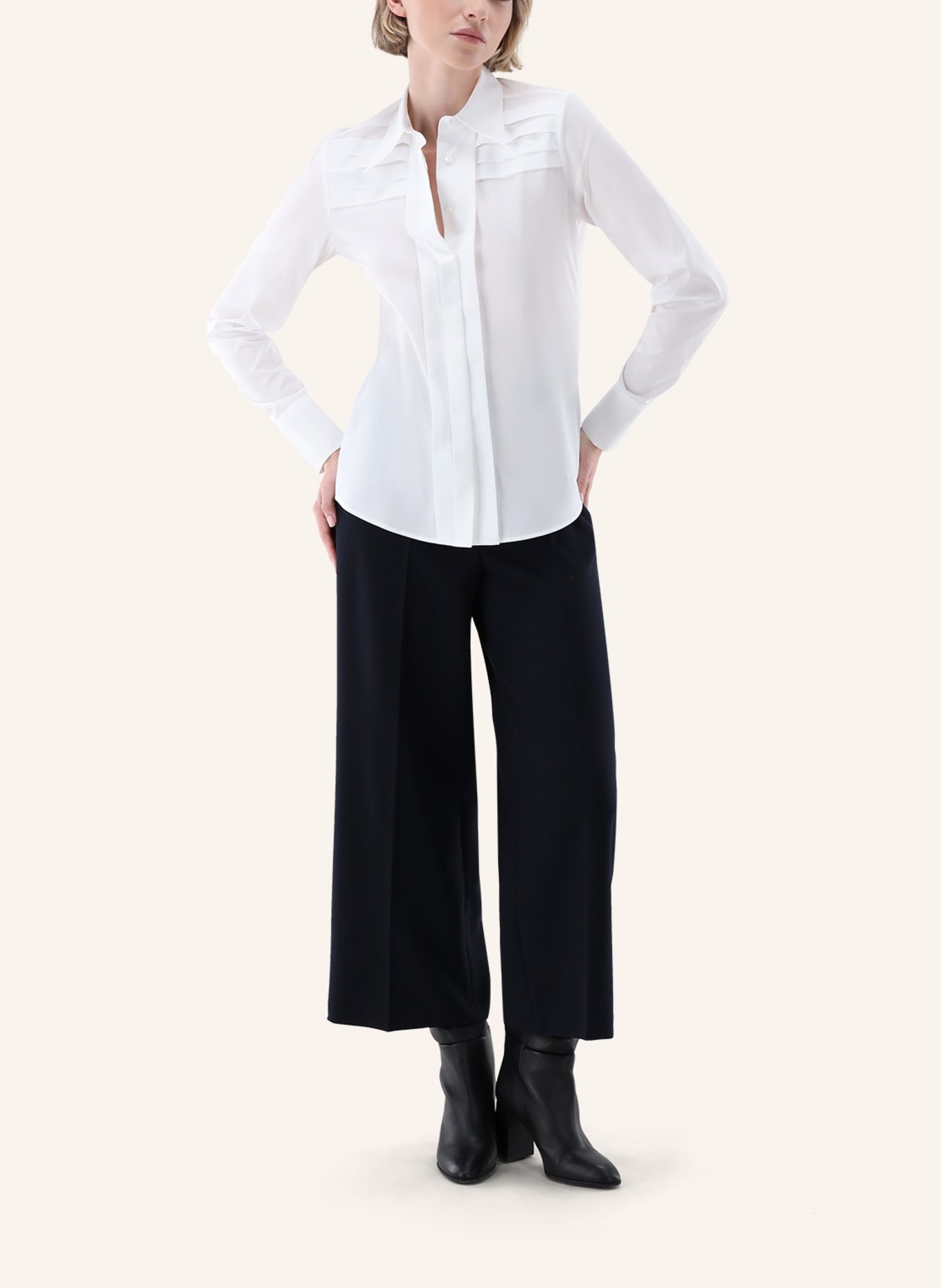 van Laack Bluse Modern Fit, Farbe: WEISS (Bild 4)