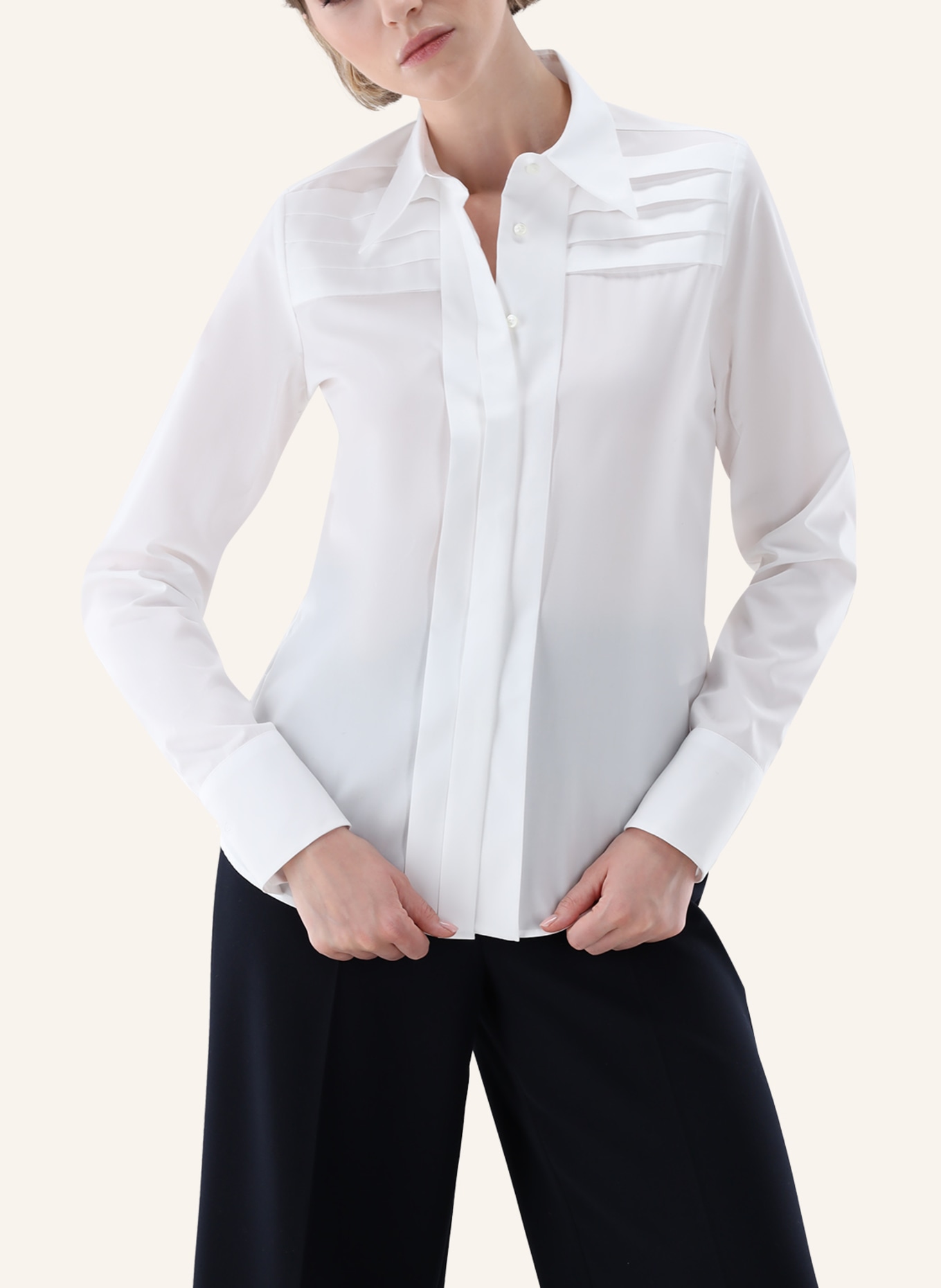 van Laack Bluse Modern Fit, Farbe: WEISS (Bild 3)