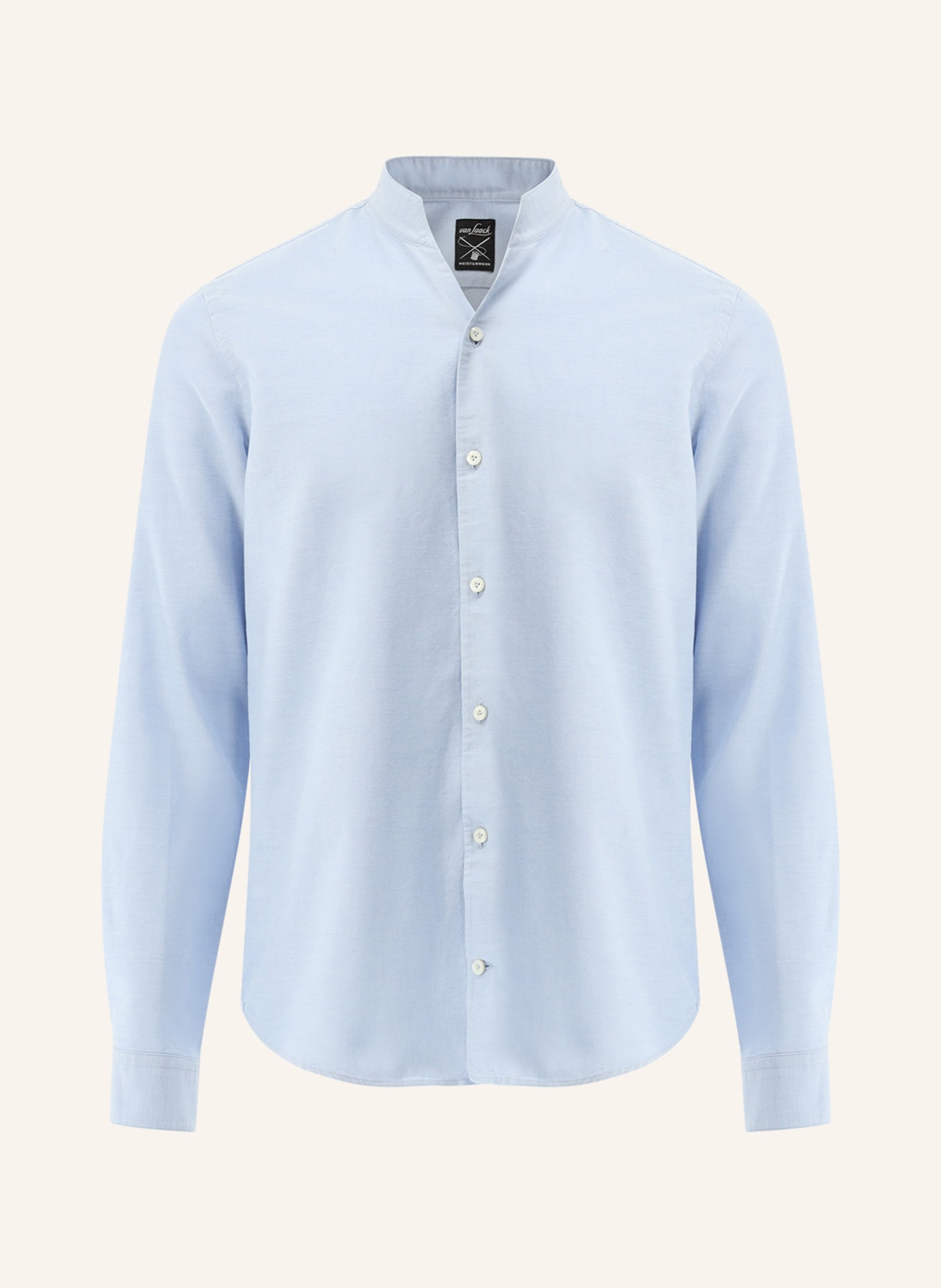 van Laack Hemd Slim Fit Langer Ärmel Stehkragen, Farbe: BLAU (Bild 1)