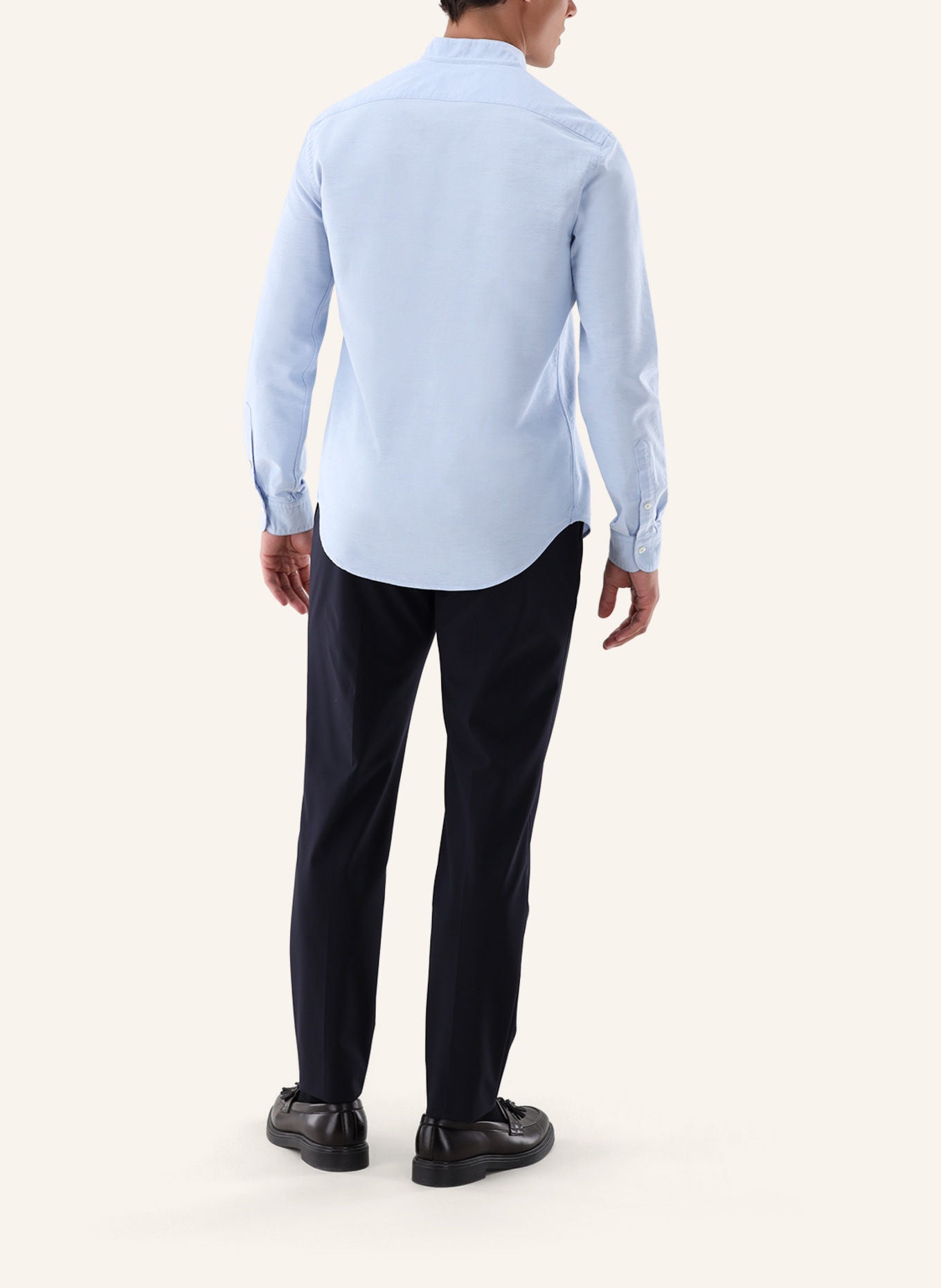 van Laack Hemd Slim Fit Langer Ärmel Stehkragen, Farbe: BLAU (Bild 2)