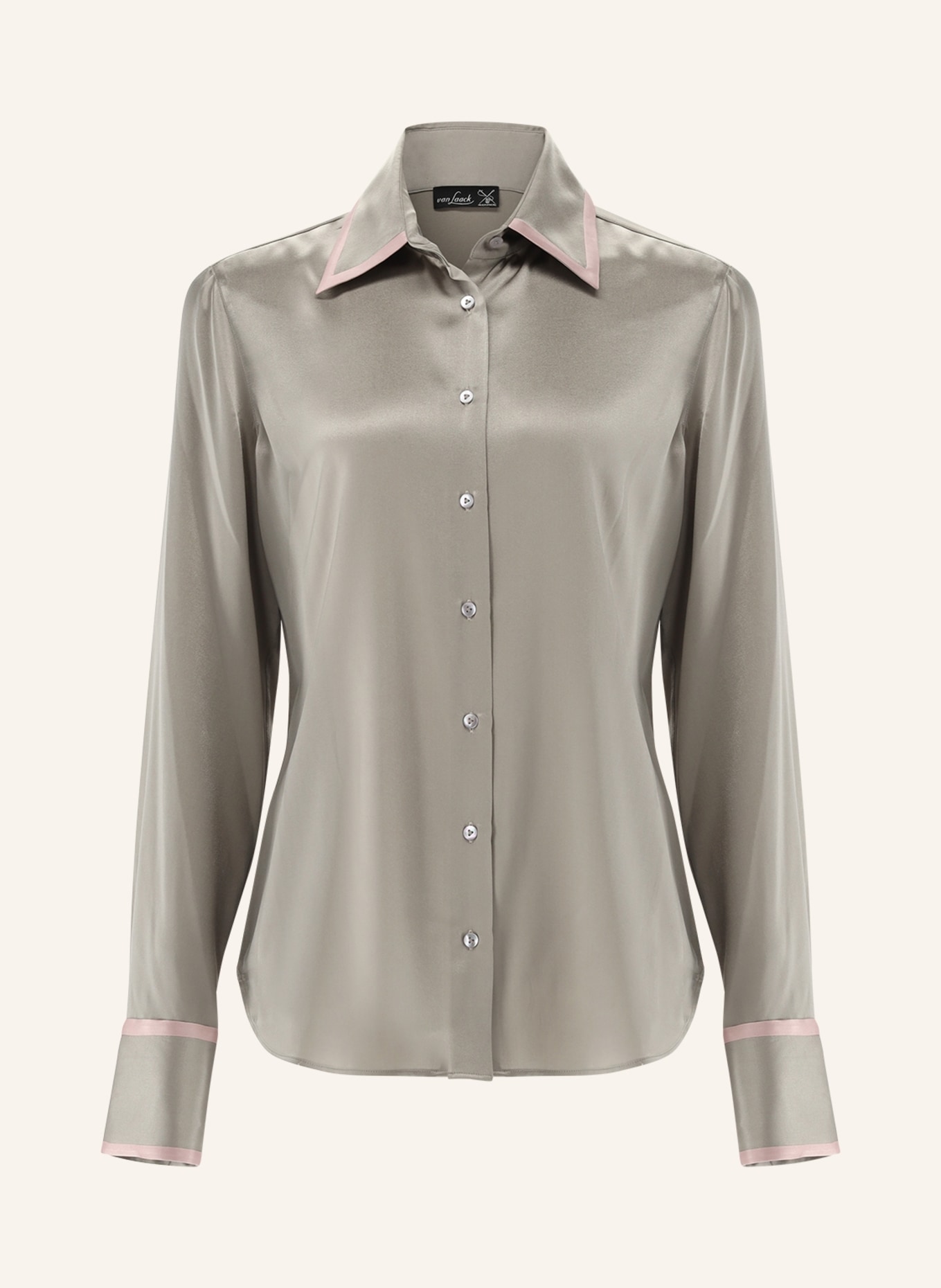 van Laack Bluse Modern Fit, Farbe: BEIGE (Bild 1)