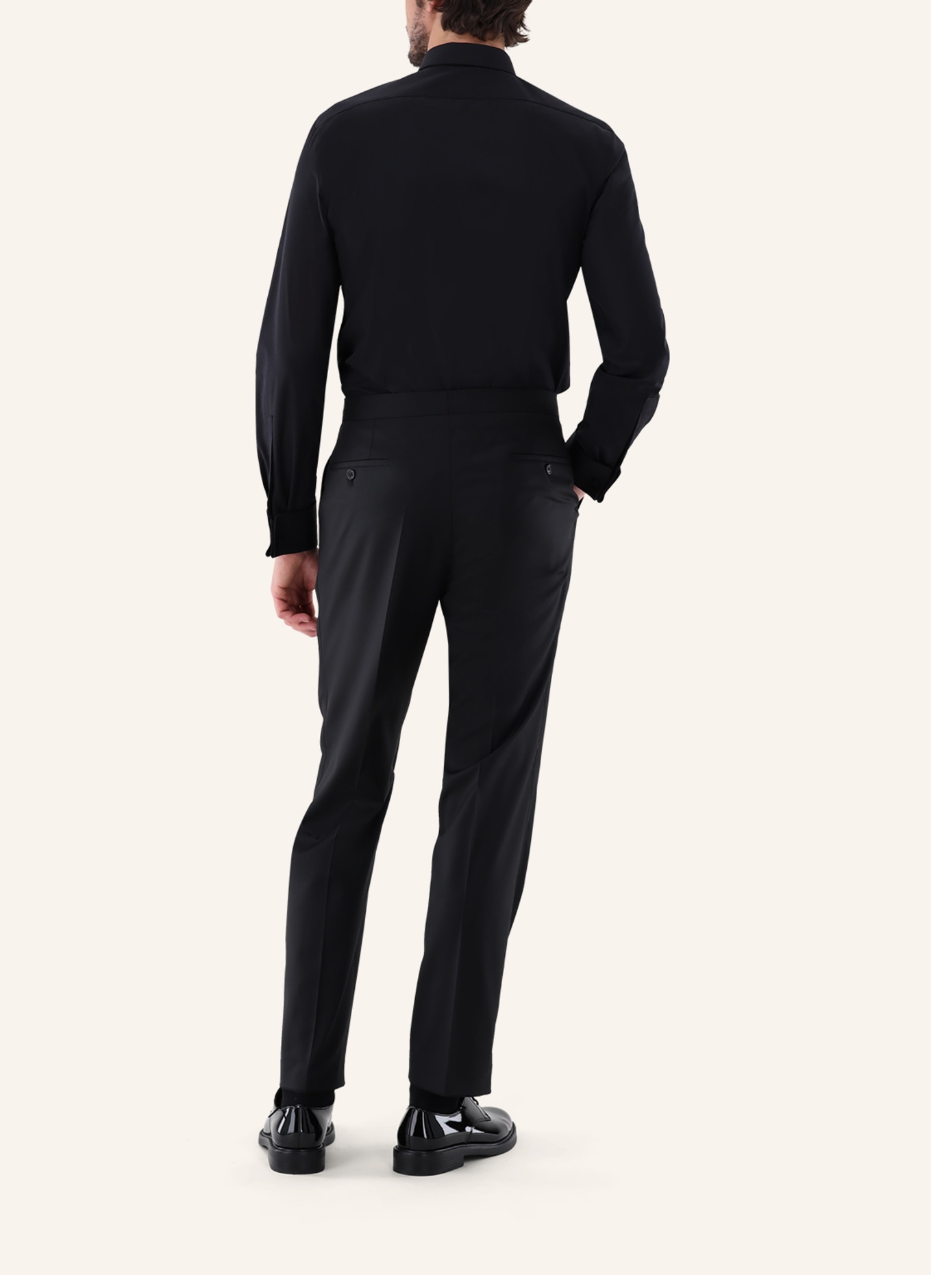 van Laack Hemd Slim Fit Langer Ärmel Smoking Kentkragen, Farbe: SCHWARZ (Bild 2)