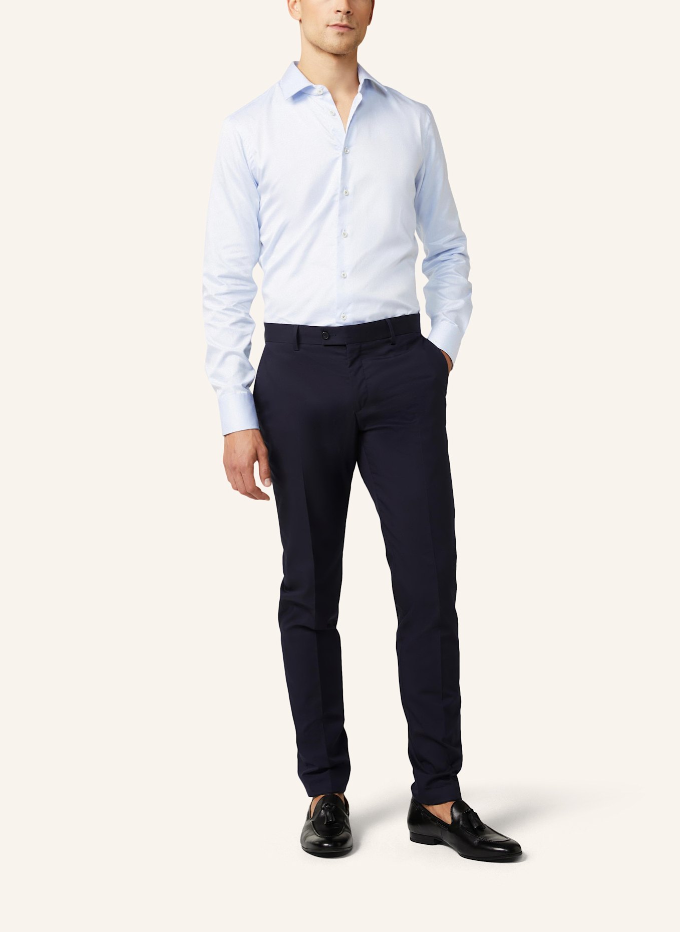 van Laack Hemd Slim Fit Langer Ärmel Kentkragen, Farbe: HELLBLAU (Bild 4)