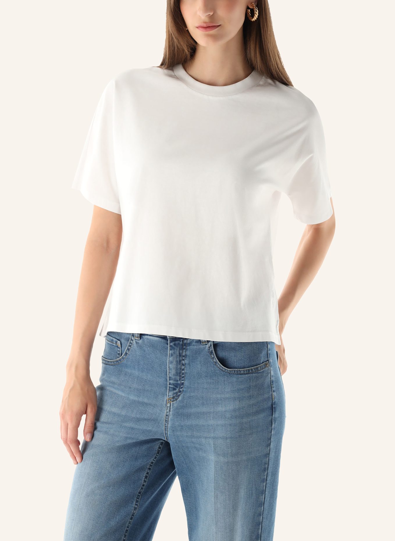 van Laack T-Shirt Modern Fit, Farbe: WEISS (Bild 4)