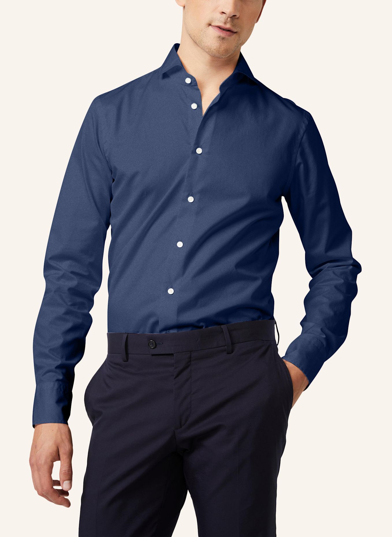 van Laack Hemd Slim Fit Langer Ärmel Haikragen, Farbe: WEISS (Bild 3)