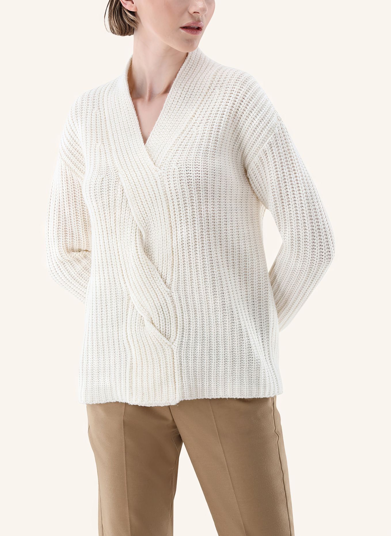 van Laack Pullover Langer Ärmel, Farbe: BEIGE (Bild 3)