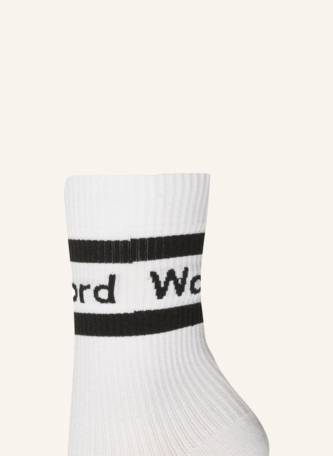 Wolford Socken LOGO RIB, Farbe: WEISS/ SCHWARZ (Bild 2)
