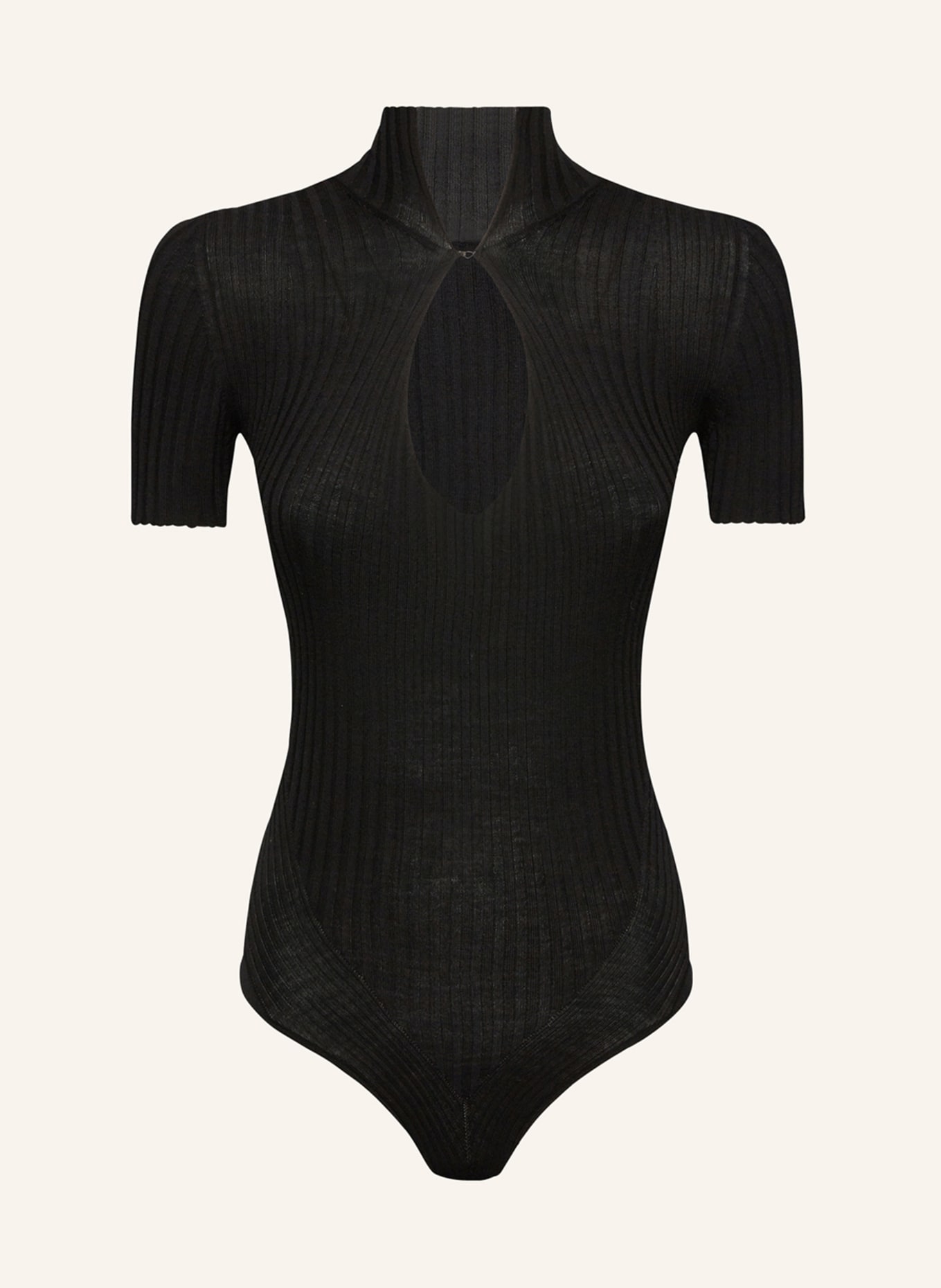 Wolford String Body MERINO RIB: SCHWARZ