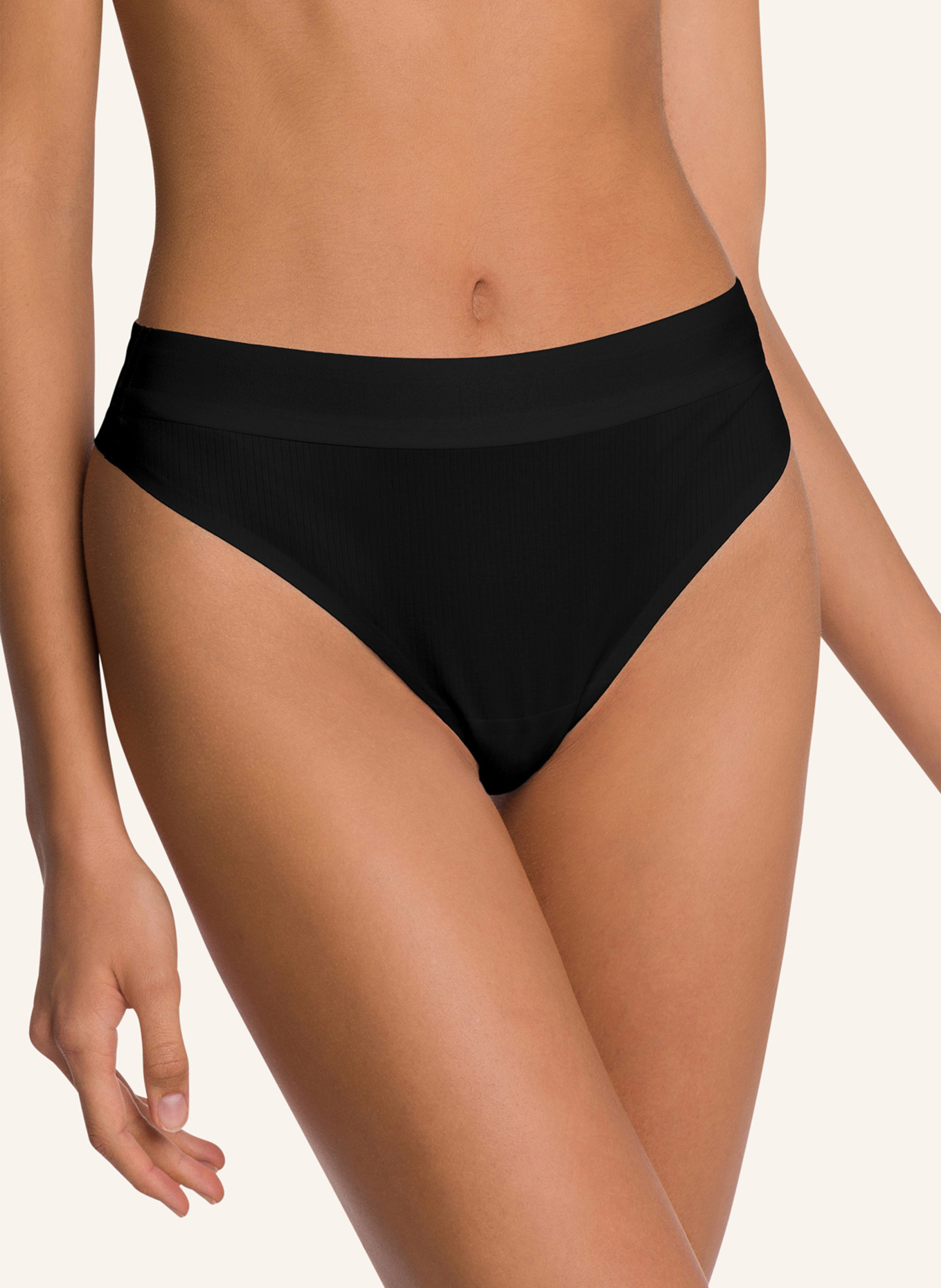 Wolford String BEAUTY COTTON: SCHWARZ