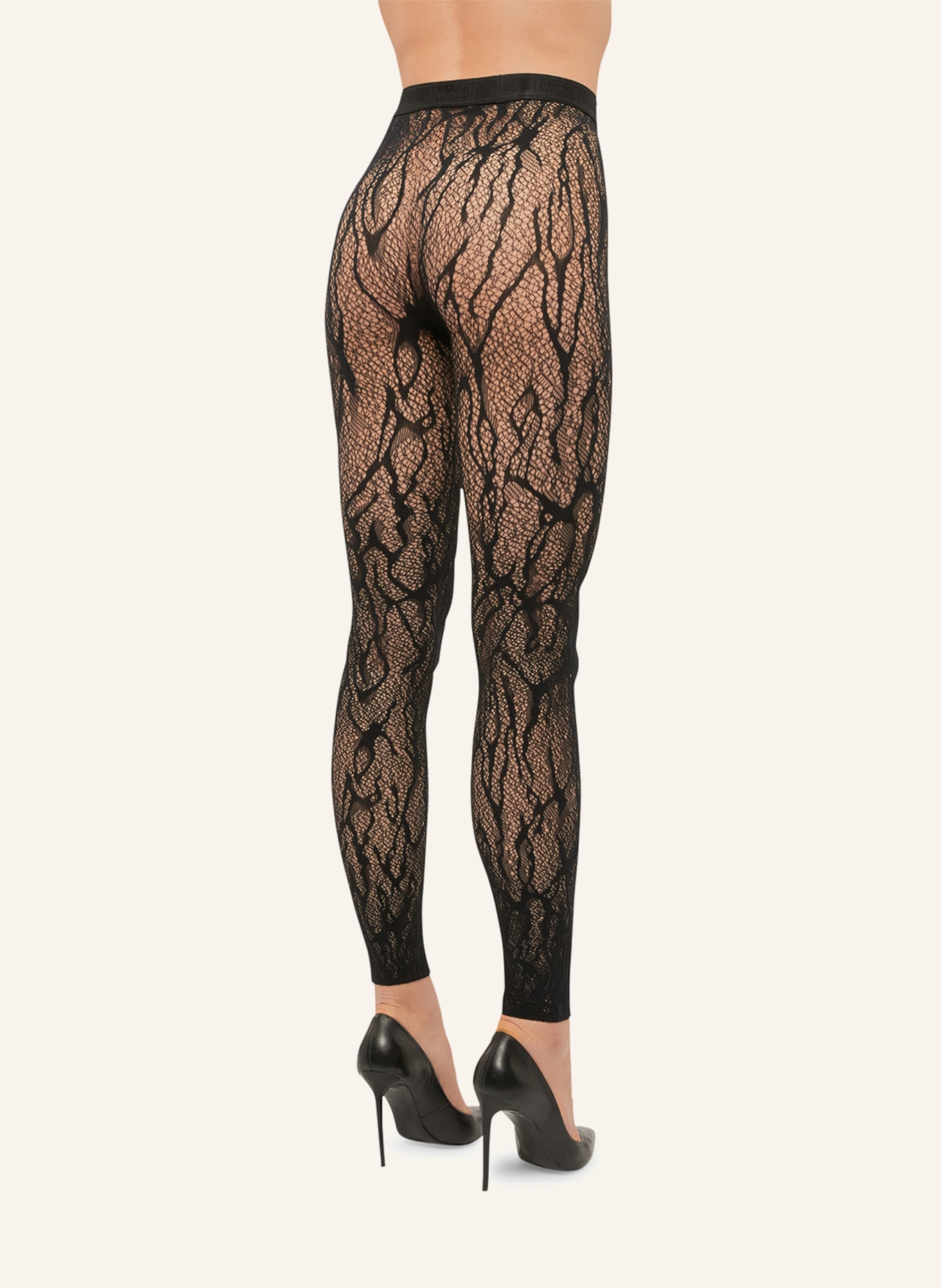 Wolford Legging SNAKE LACE TIGHTS in schwarz