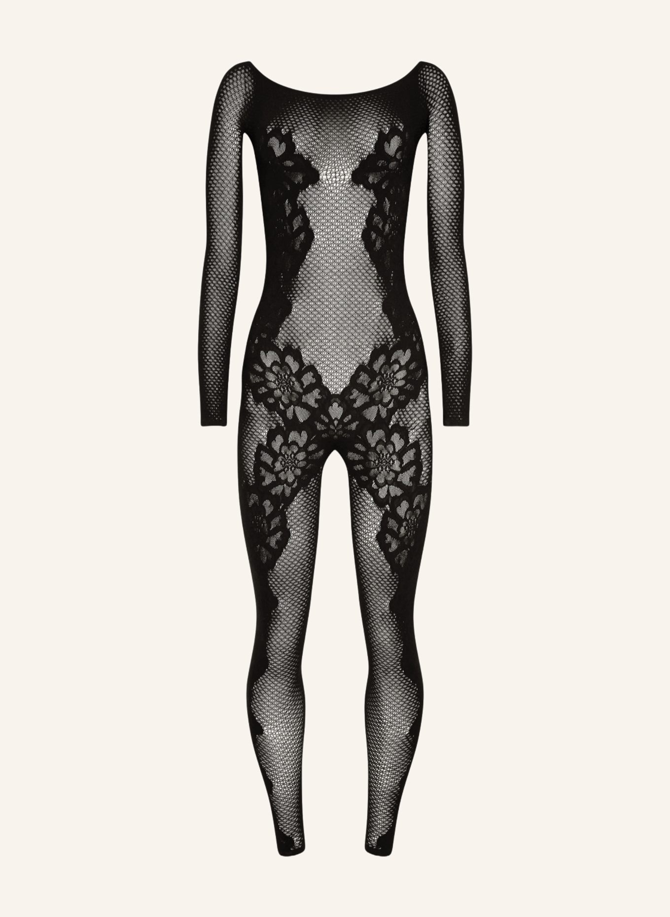 Wolford Jumpsuit LACE TATTOO, Farbe: SCHWARZ (Bild 1)