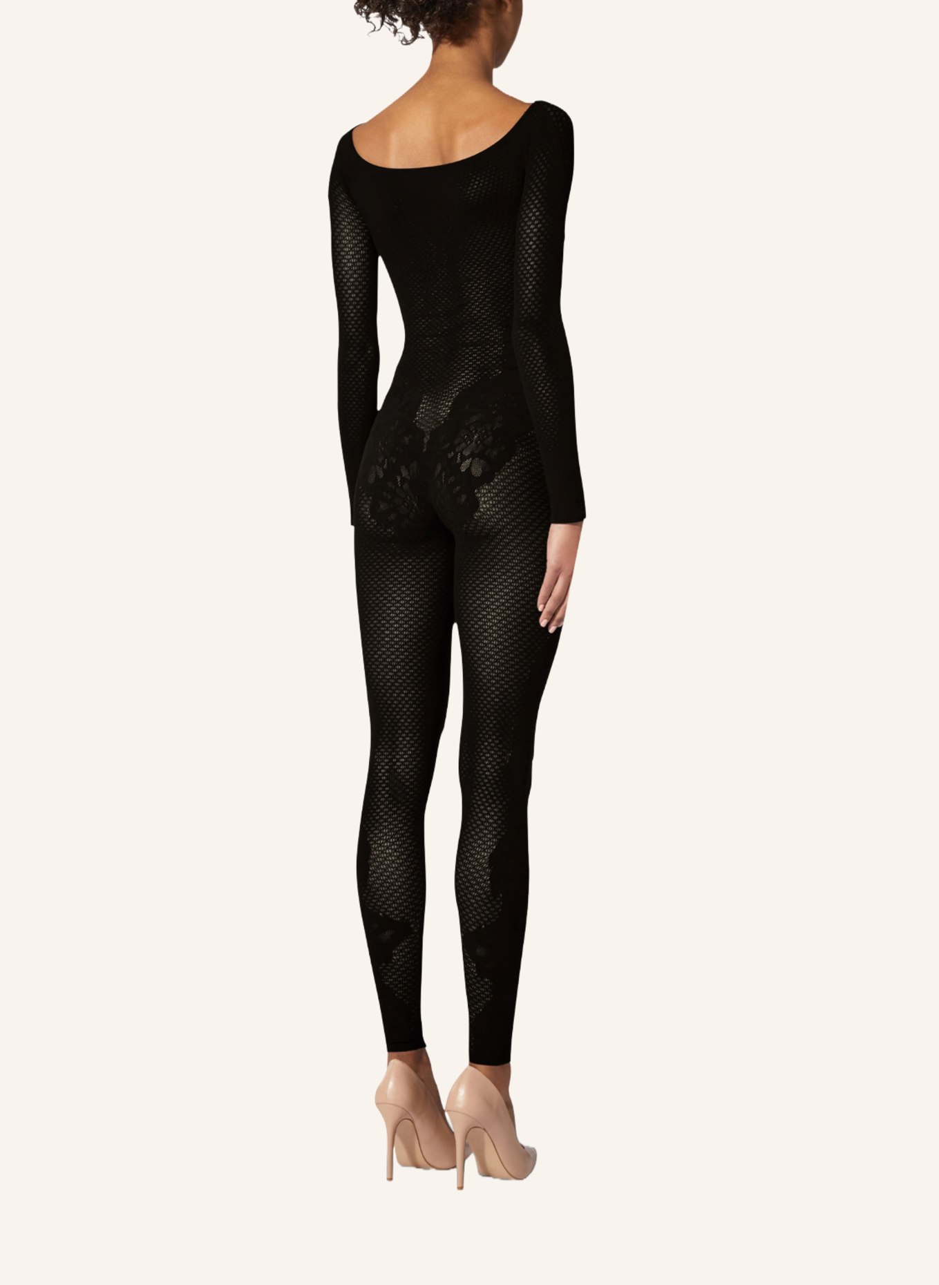 Wolford Jumpsuit LACE TATTOO, Farbe: SCHWARZ (Bild 3)